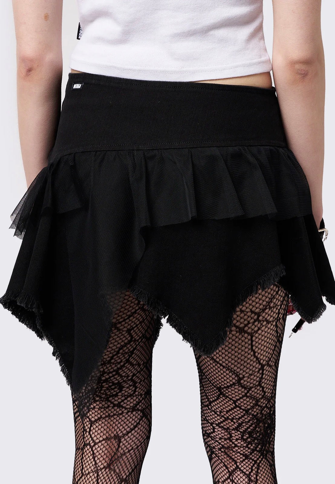 Minga London - Cassandra Asymmetric Lace Up Black - Skirt | Women-Image