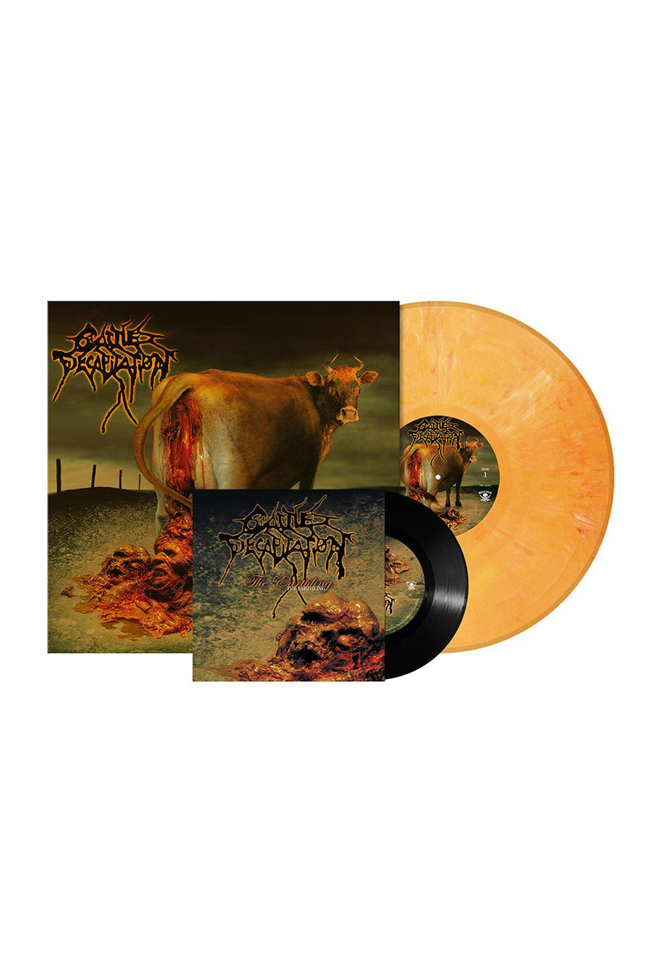 Cattle Decapitation - Humanure Orange - Marbled Vinyl +  7 Inch | Neutral-Image