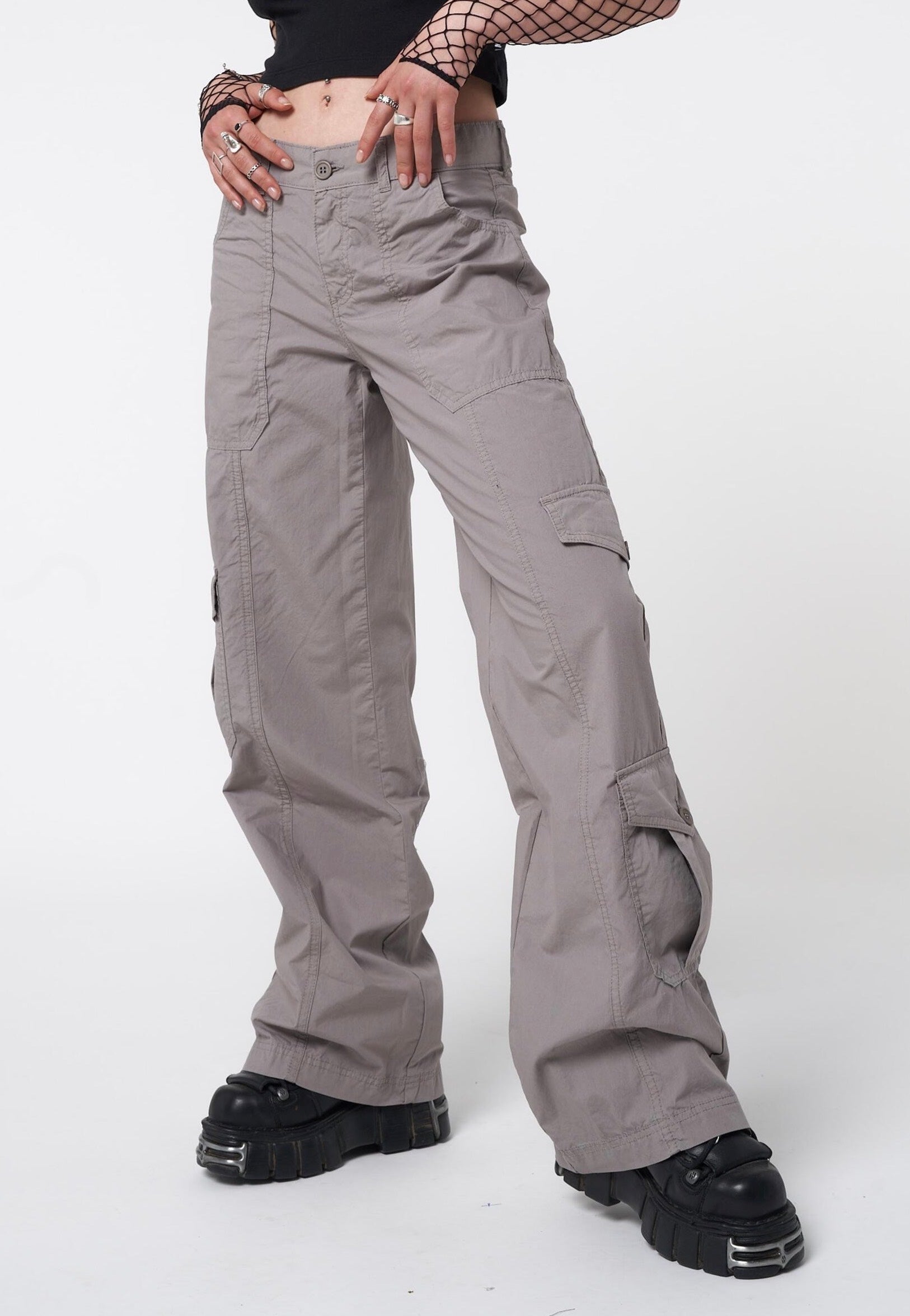 Minga London - Cleo Y2K Cargo Grey - Pants | Women-Image