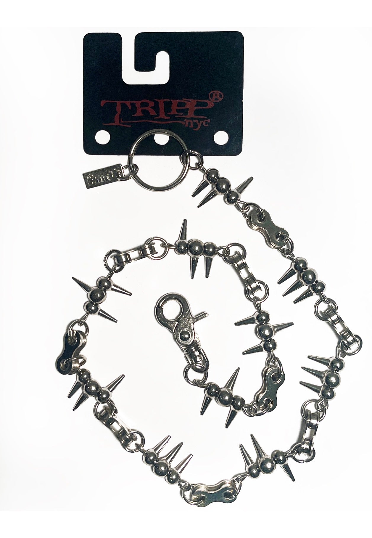 Tripp NYC - Spike Silver - Wallet Chain | Neutral-Image