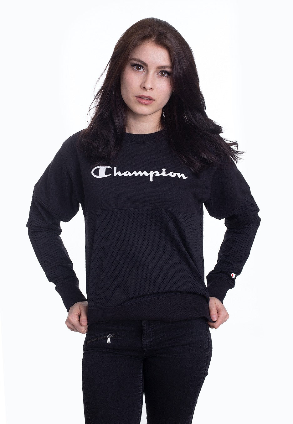 Champion - Crewneck Black - Sweater | Women-Image