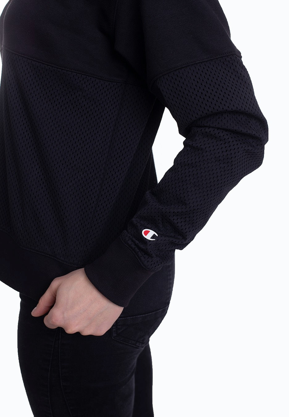 Champion - Crewneck Black - Sweater | Women-Image