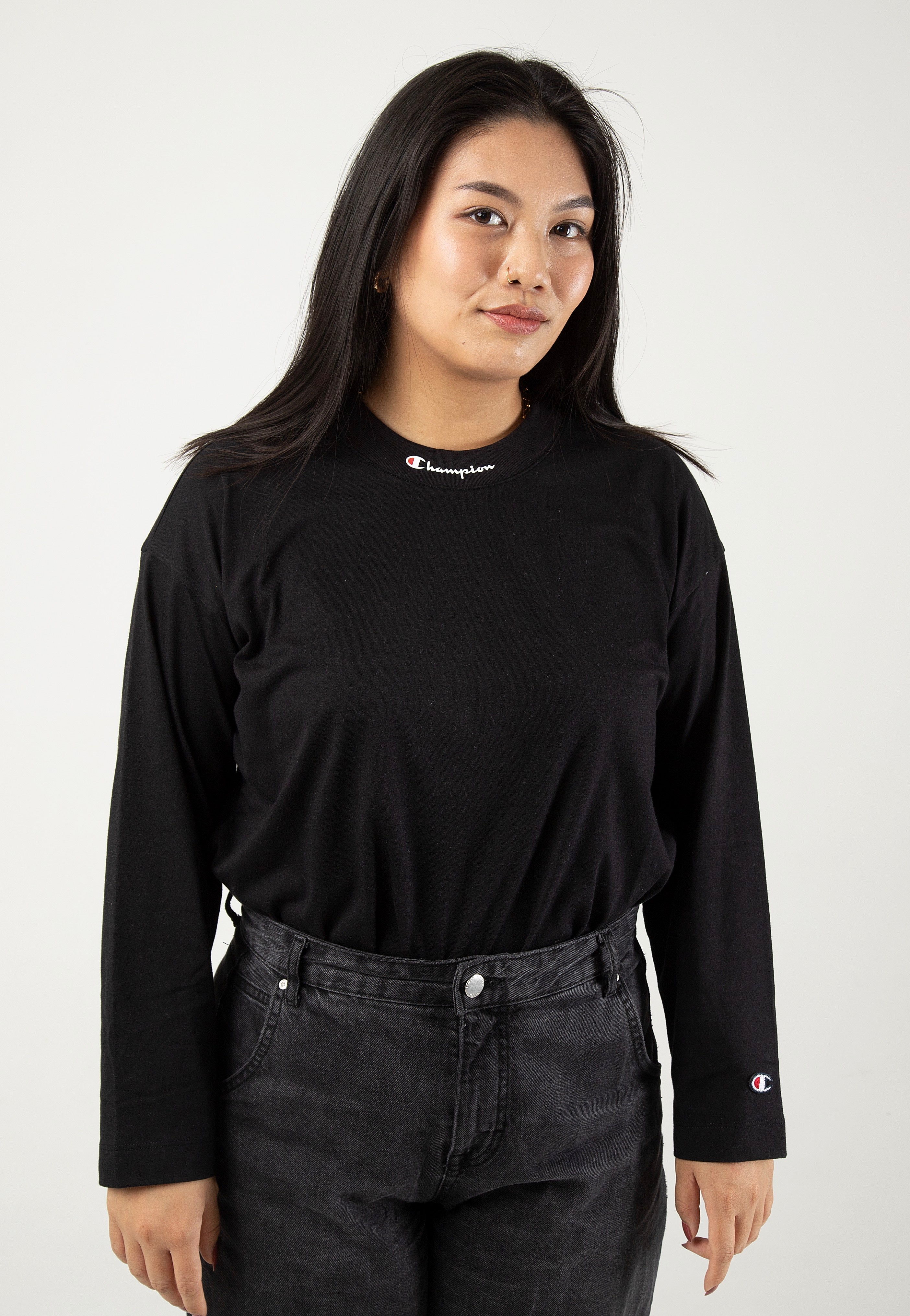 Champion - Crewneck Black Beauty - Longsleeve | Women-Image