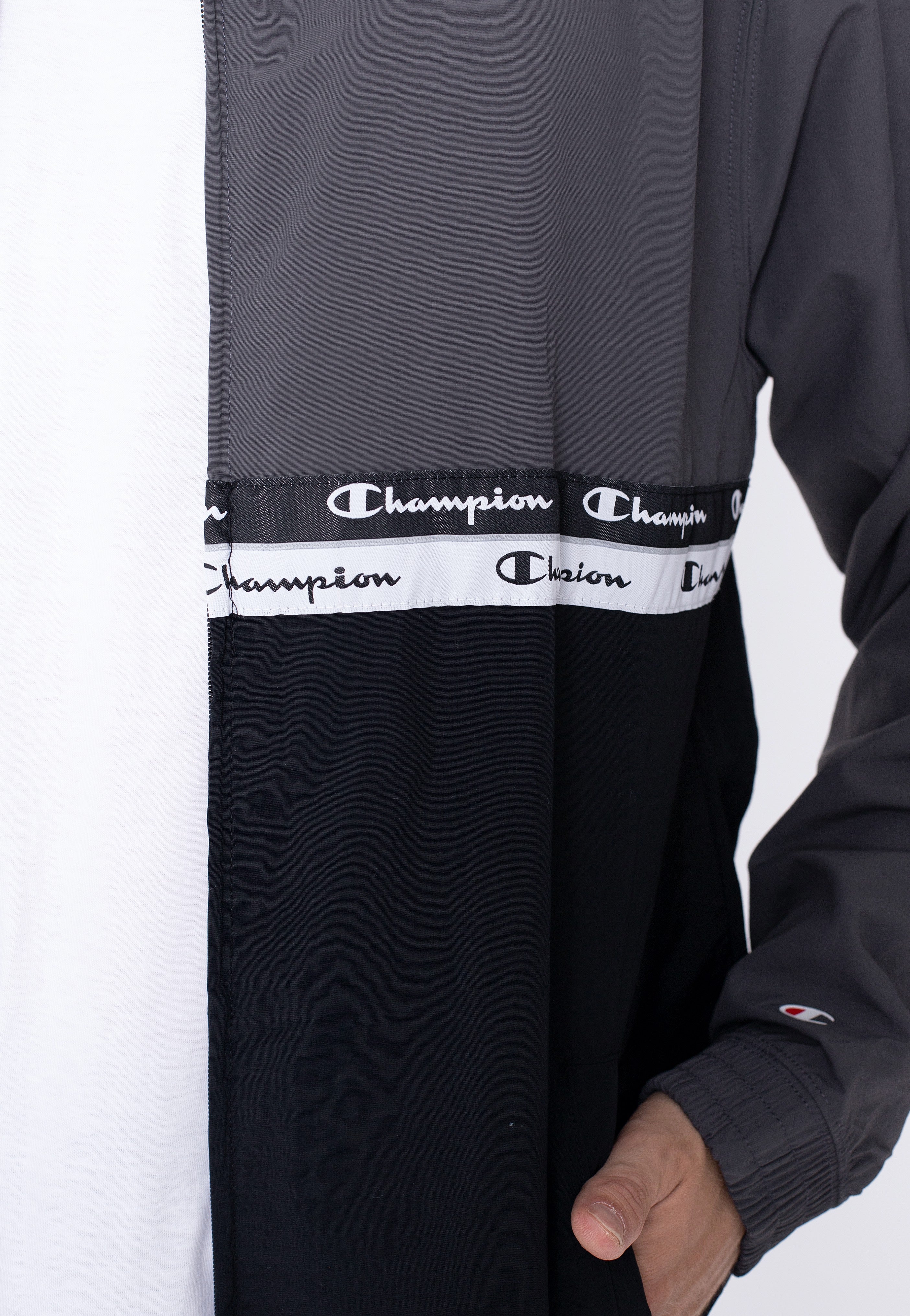 Champion - Full Zip Half Logo NBK/EBN - Track Jacket | Men-Image