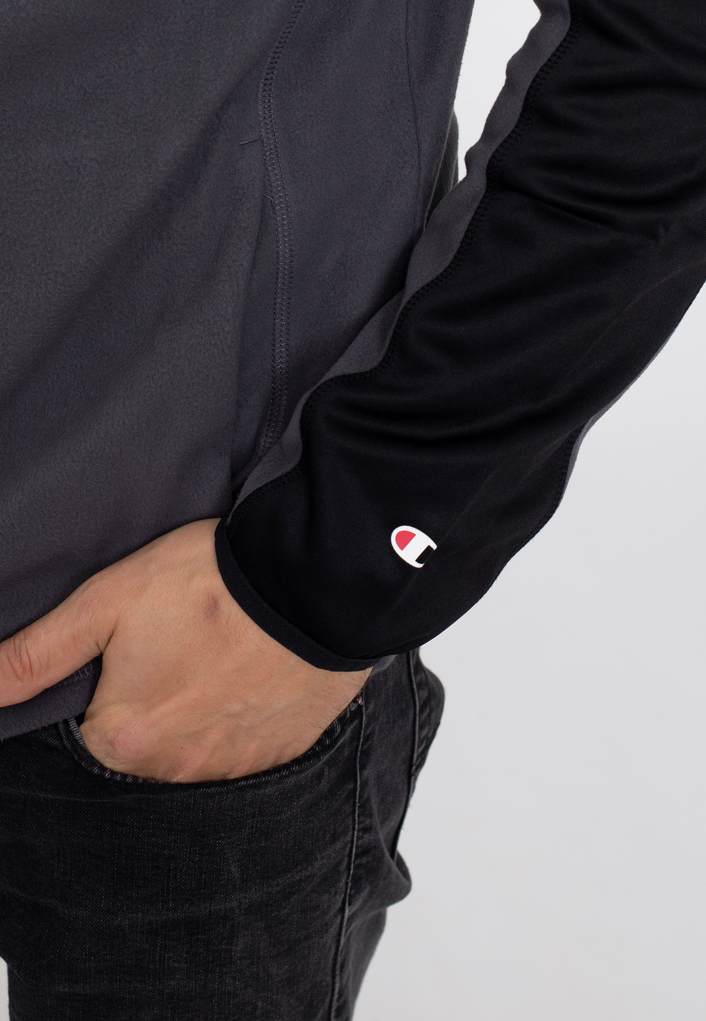 Champion - Full Zip Side Pocket Logo EBN/NBK - Track Jacket | Men-Image