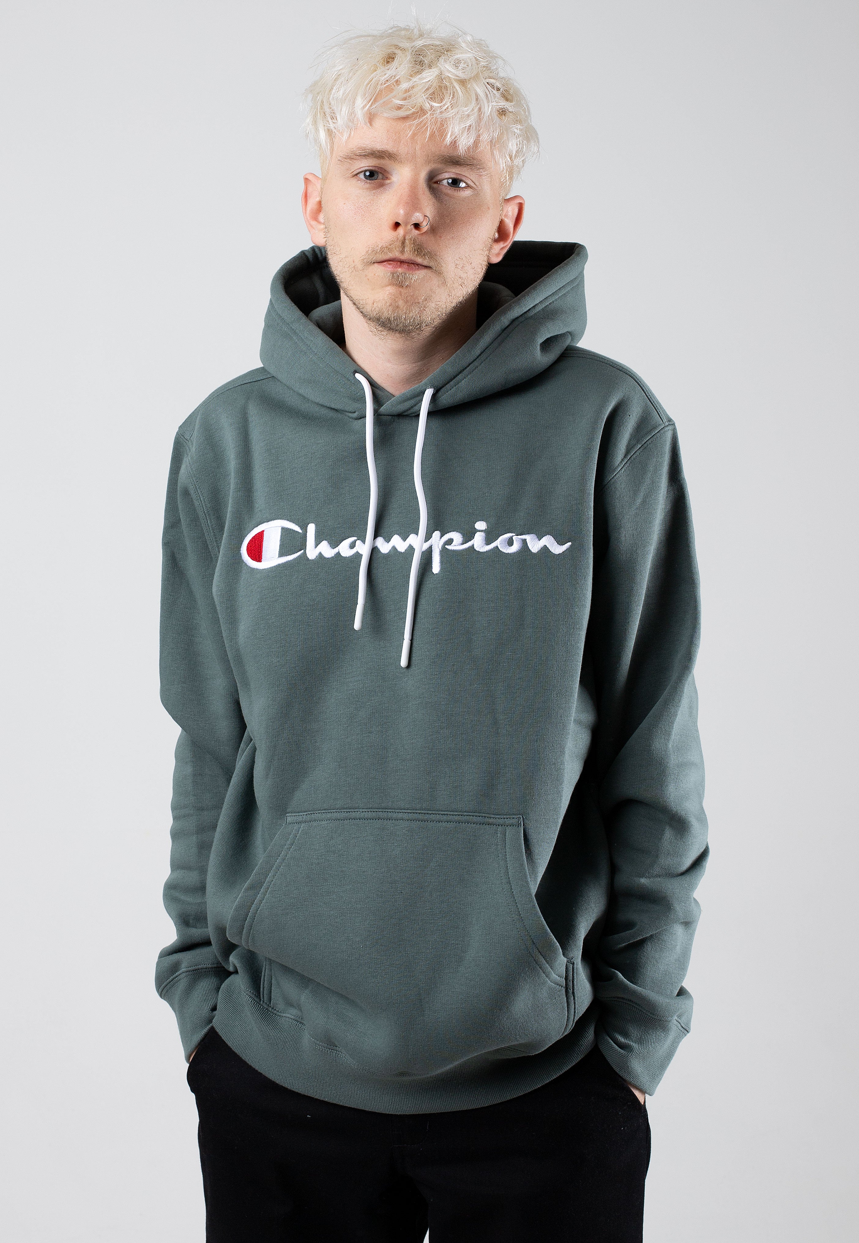 Champion - Hooded Balsamo Green - Hoodie | Men-Image