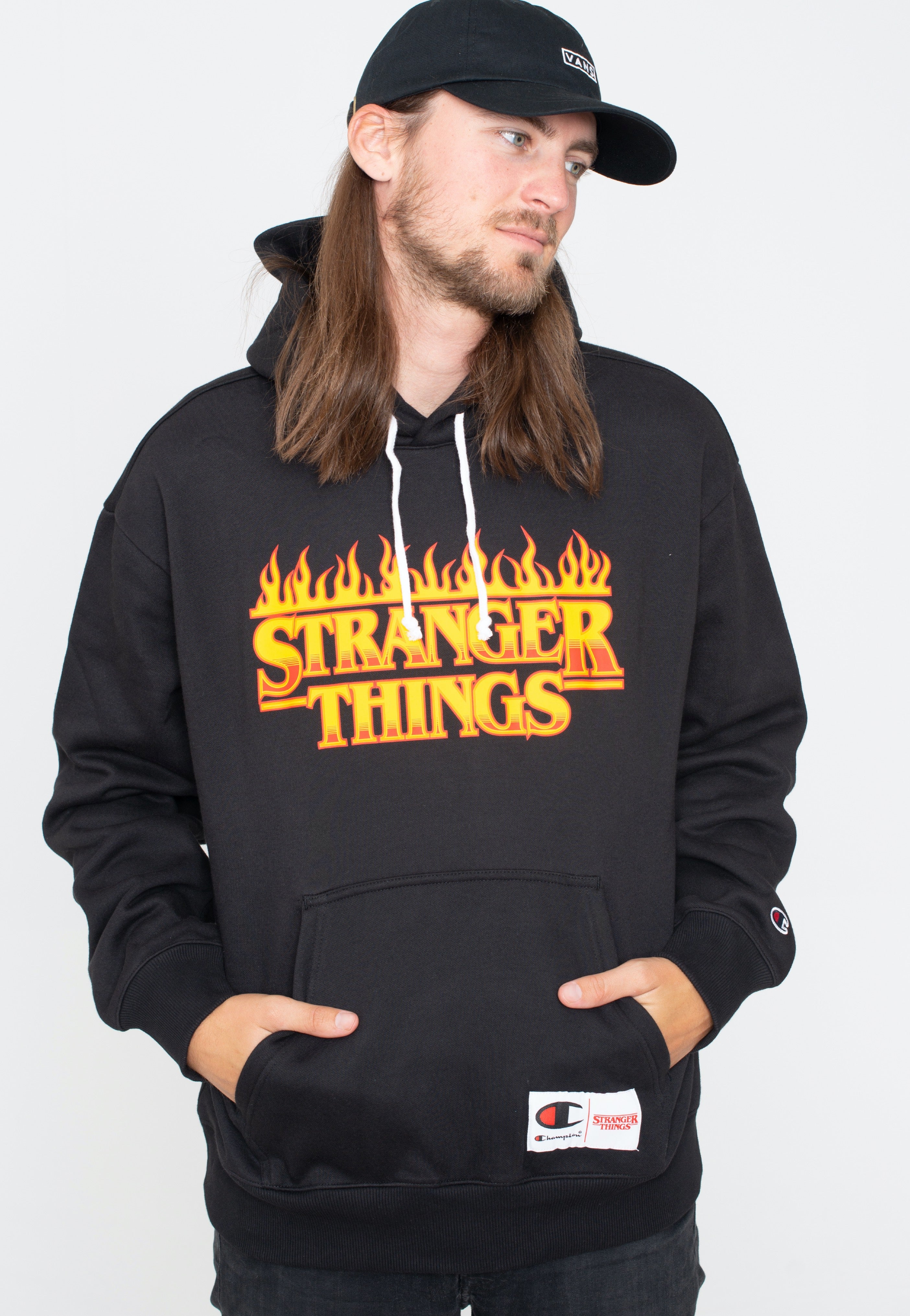 Champion x Stranger Things - Hooded Black Beauty B - Hoodie | Men-Image