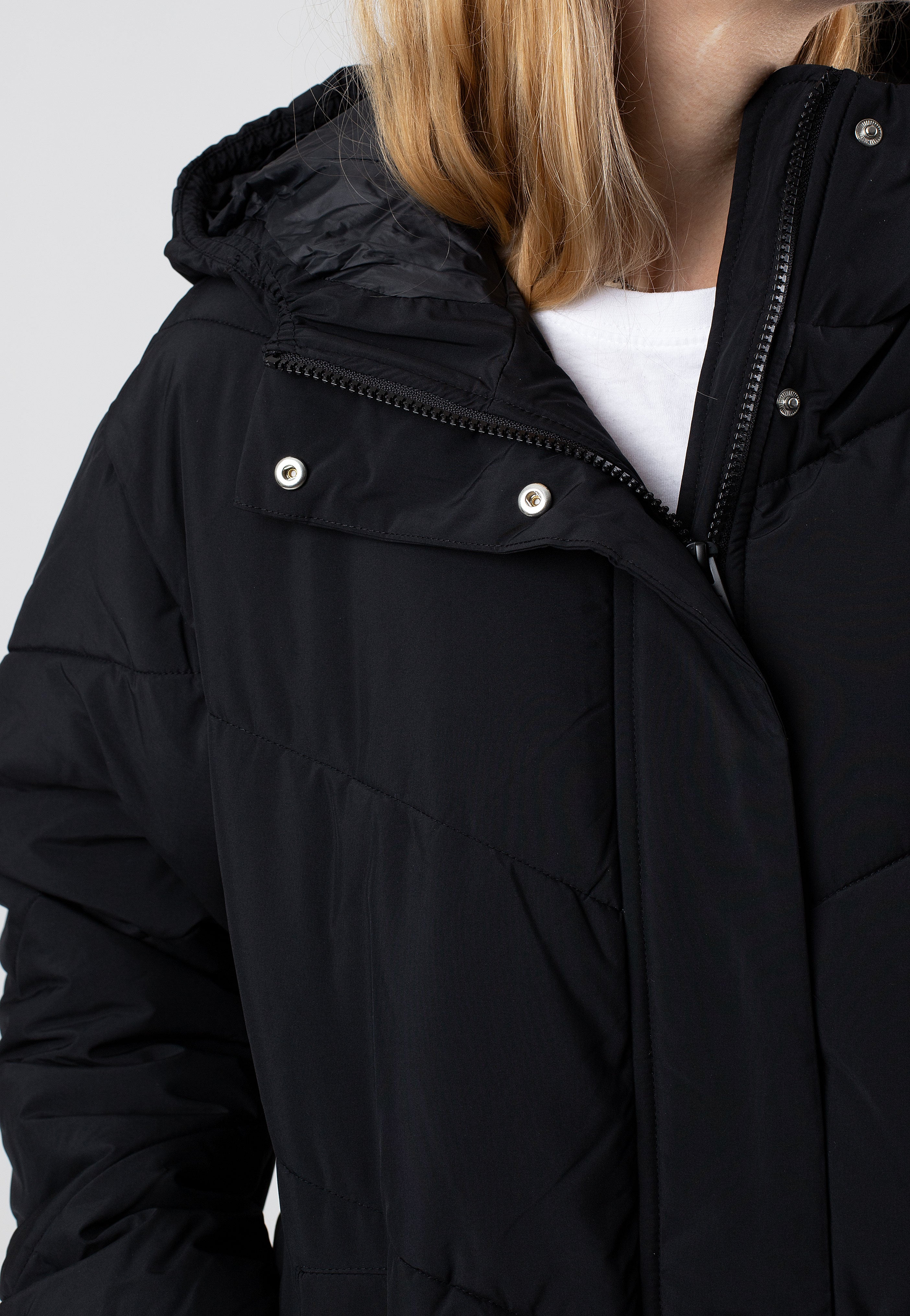 Champion - Hooded Polyfilled Black Beauty - Jacket | Women-Image