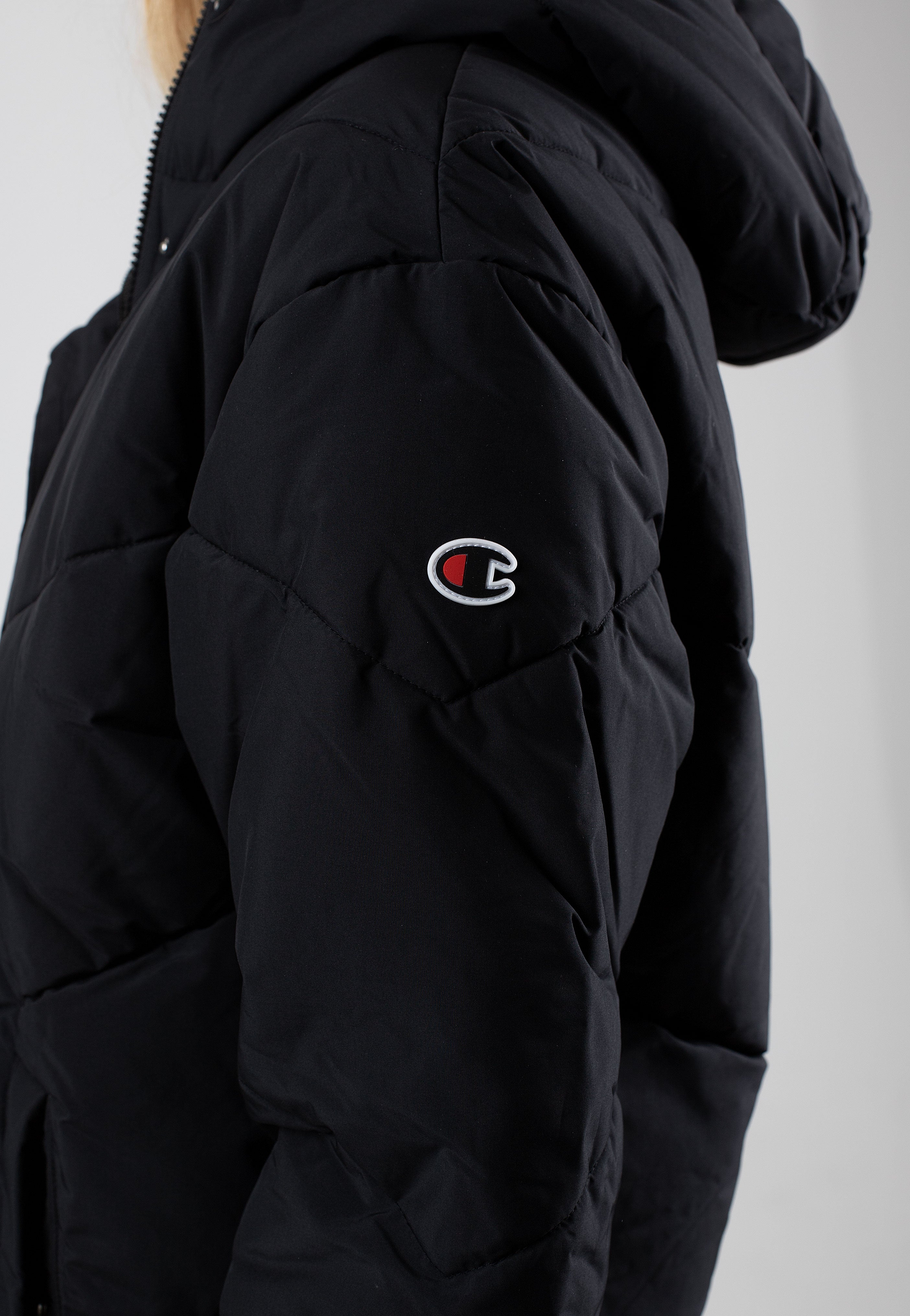 Champion - Hooded Polyfilled Black Beauty - Jacket | Women-Image