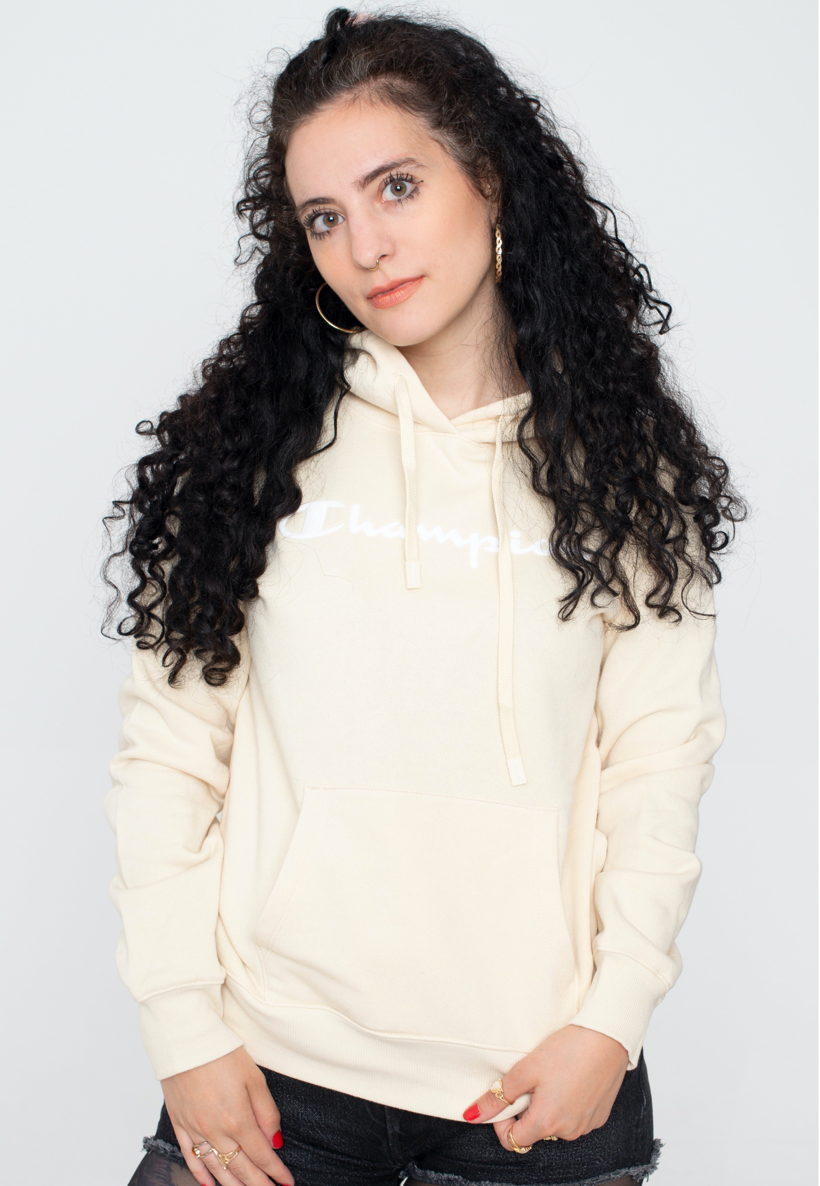 Champion - Hooded Sweatshirt Angora - Hoodie | Women-Image