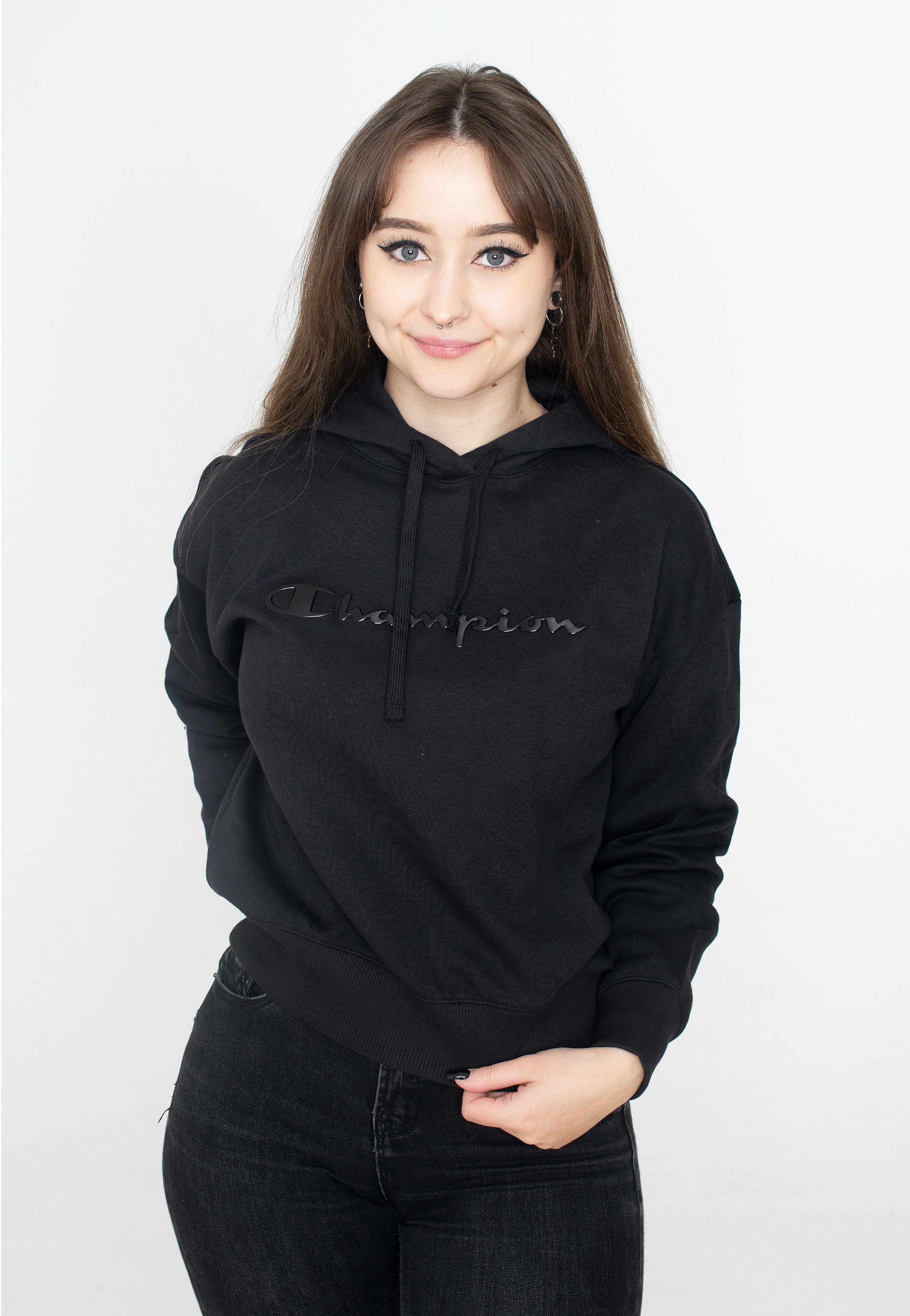 Champion - Hooded Sweatshirt Black Beauty - Hoodie | Women-Image