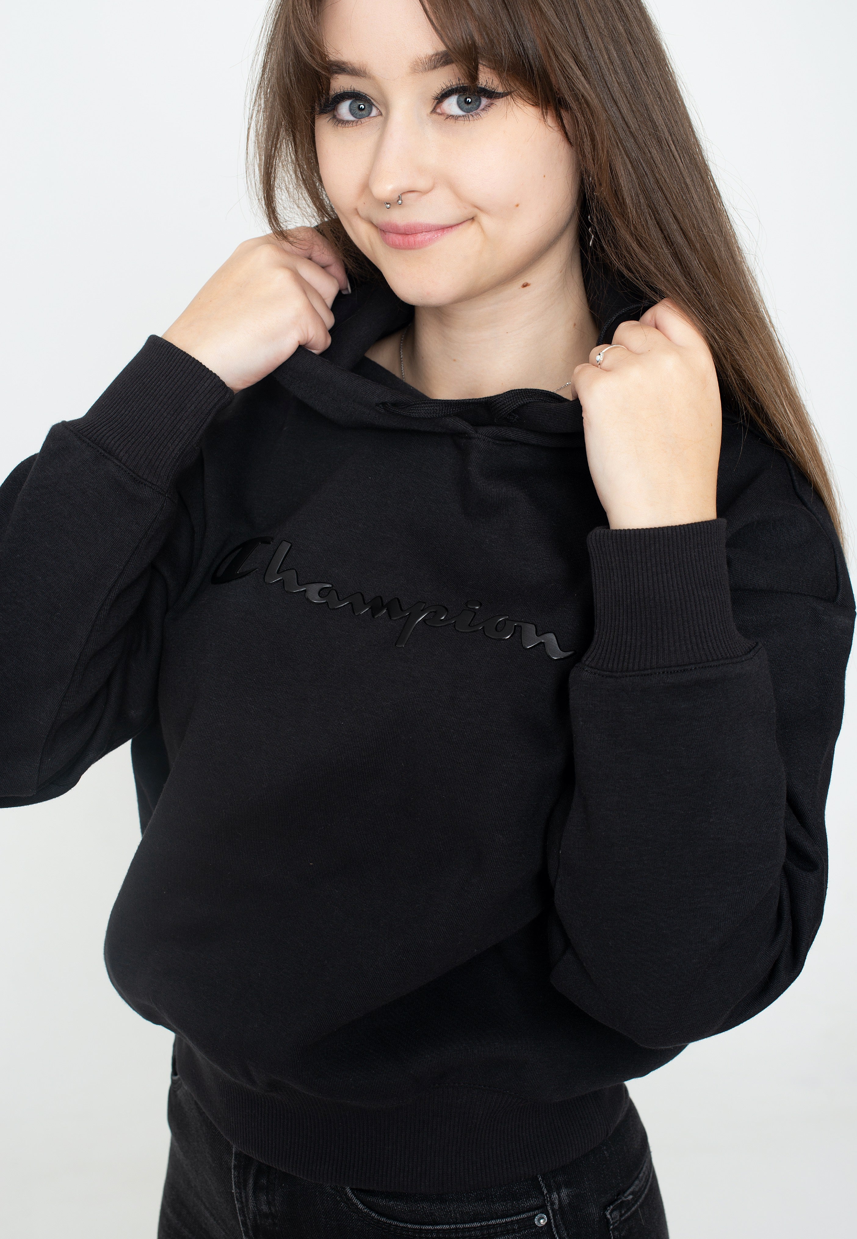 Champion - Hooded Sweatshirt Black Beauty - Hoodie | Women-Image