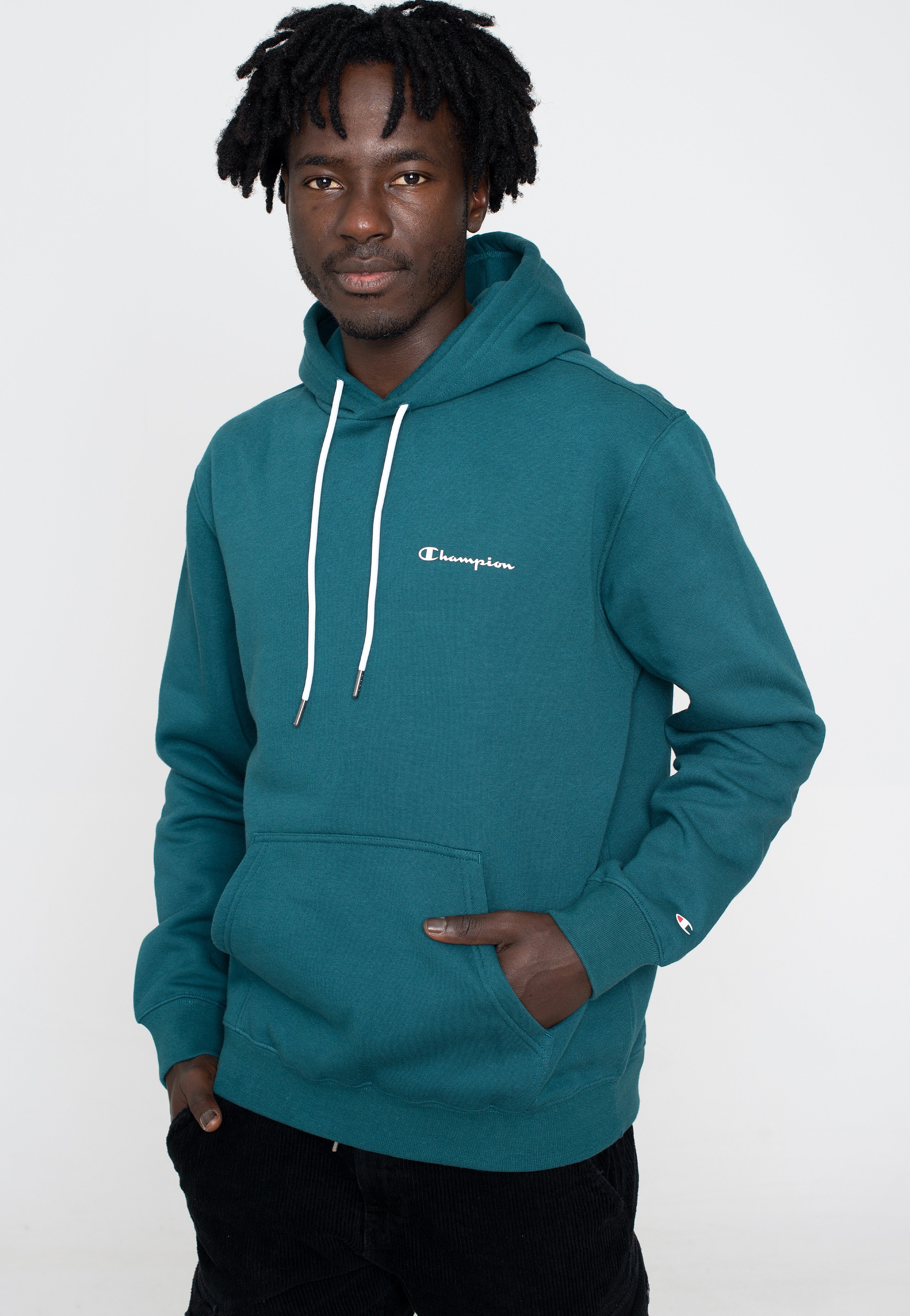 Champion - Hooded Sweatshirt Deep Teal - Hoodie | Men-Image