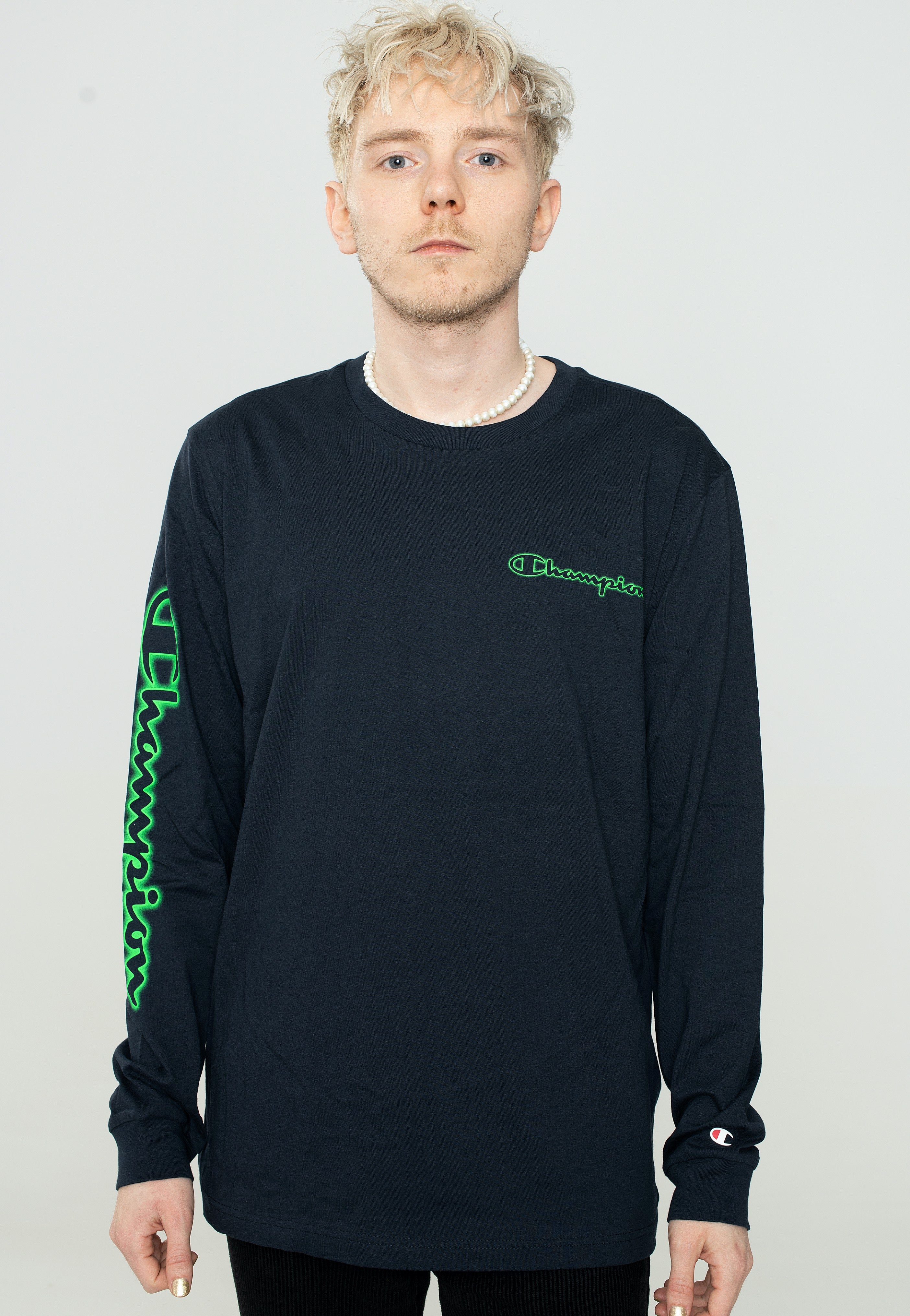 Champion - Neon Spray Sky Captain - Longsleeve | Men-Image