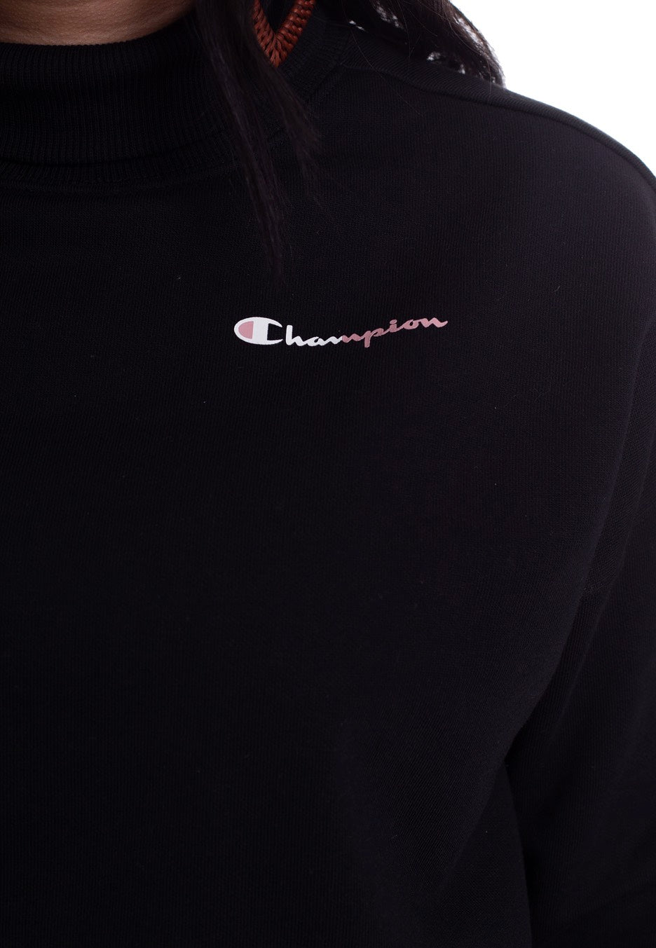 Champion - Recycle Fleece High Neck Brand Manifesto BLK - Sweater | Women-Image