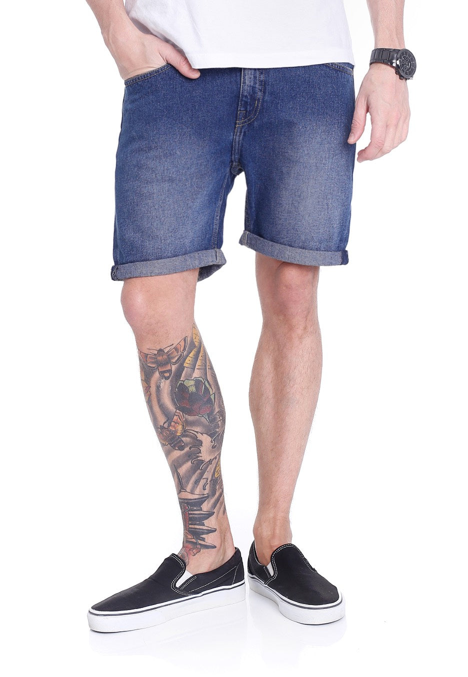 Cheap Monday - Sonic Encore Blue - Shorts | Men-Image