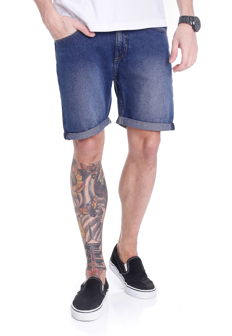 Cheap Monday - Sonic Encore Blue - Shorts | Men-Image