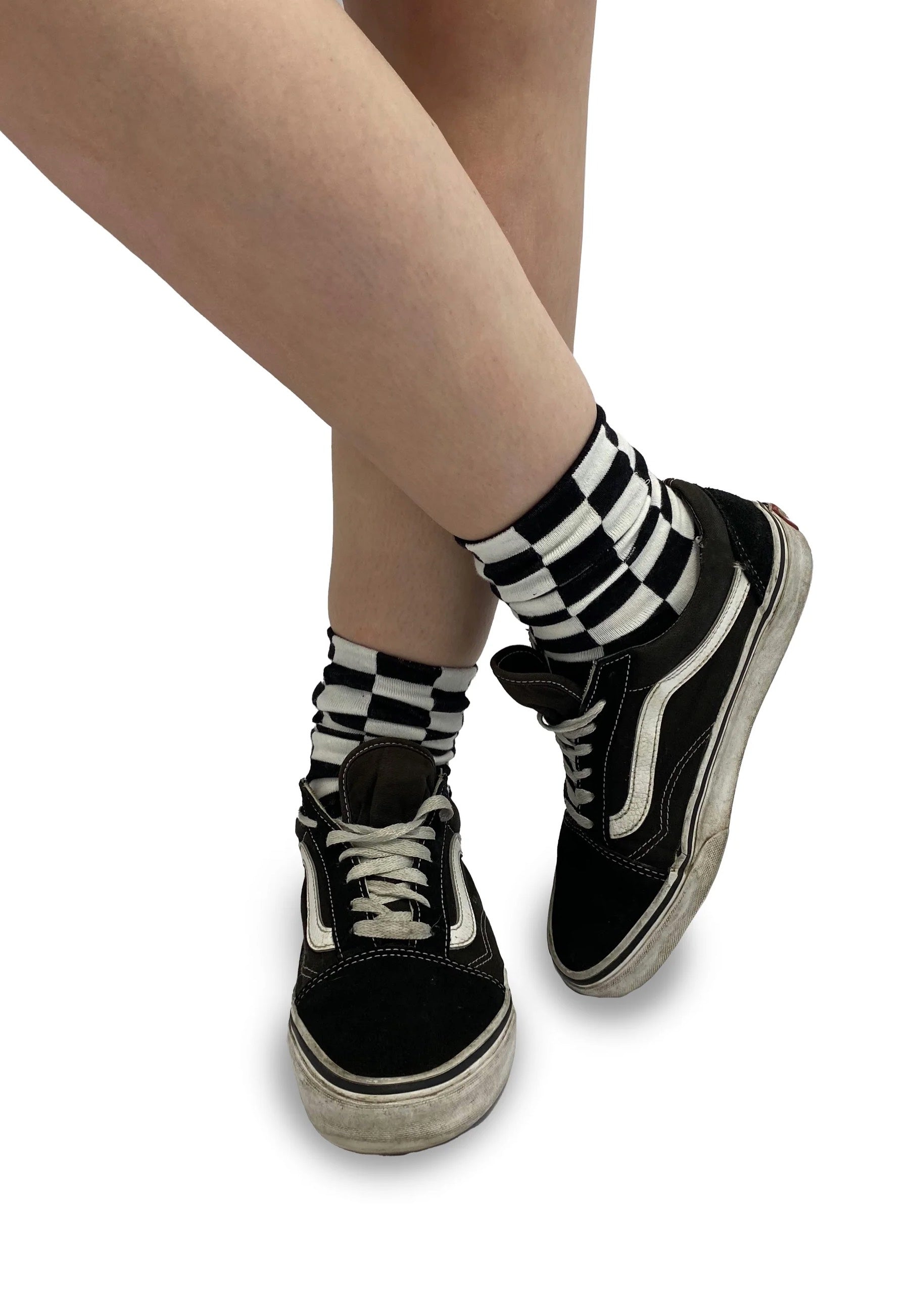 Pamela Mann - Checkerboard Ankle Black/White - Socks | Neutral-Image