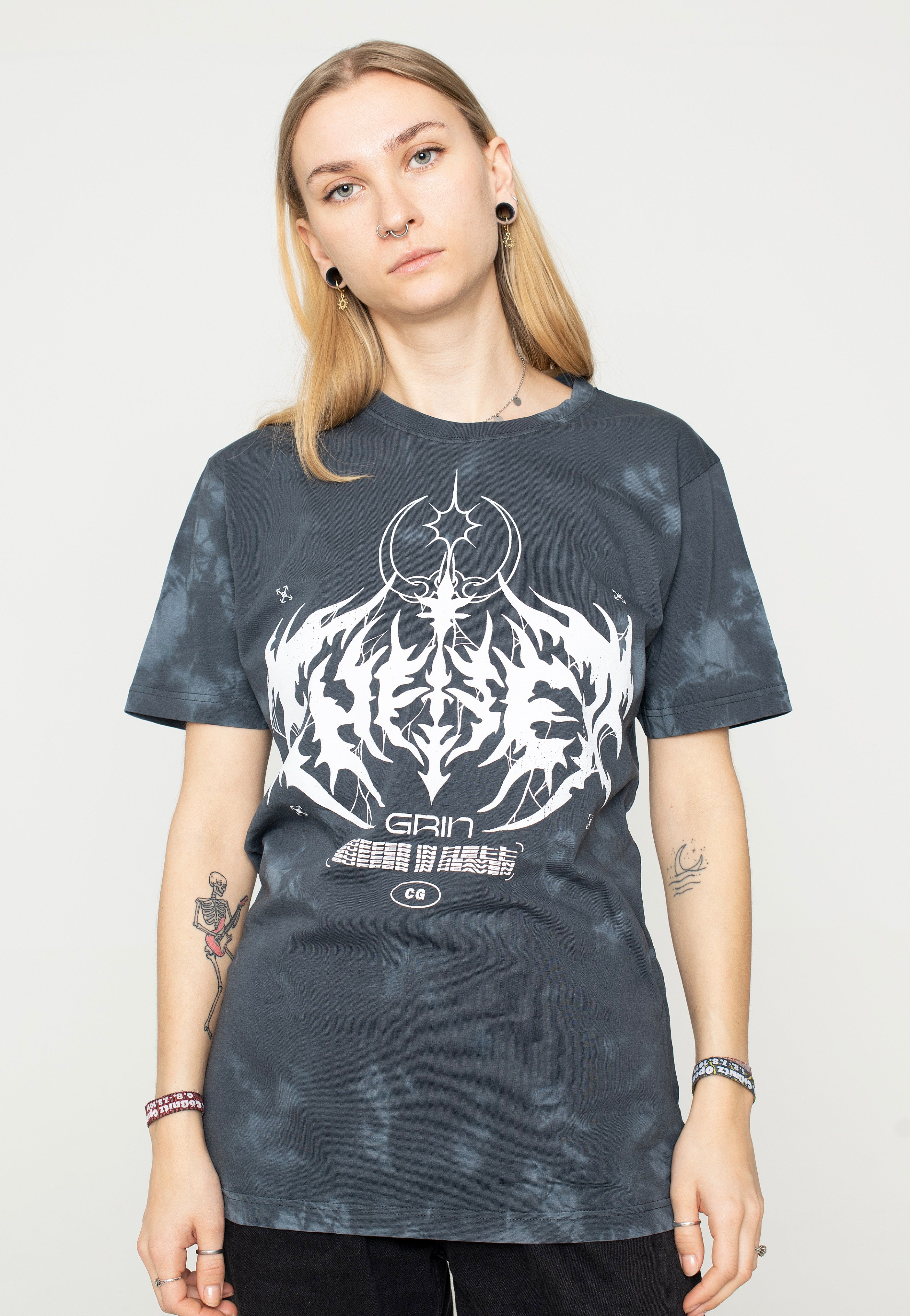 Chelsea Grin - Evil Logo Dark Tie Dye - T-Shirt | Women-Image