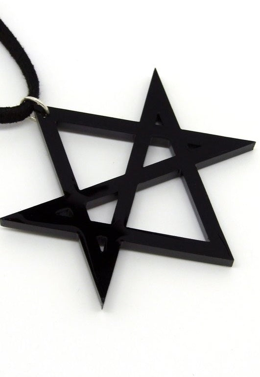 House Of Bats - Hexagram Black - Necklace | Neutral-Image