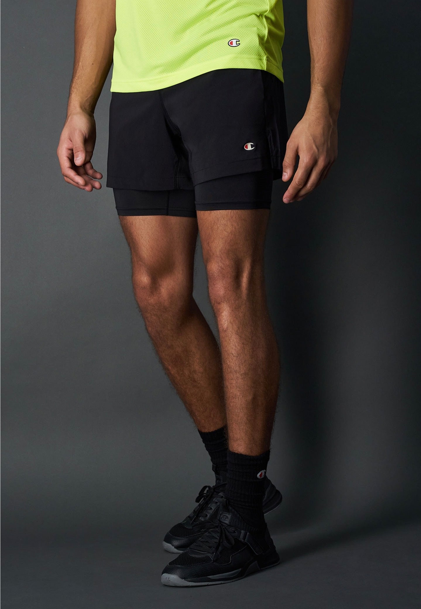 Champion - Double Dry Running NBK/NBK - Shorts | Men-Image