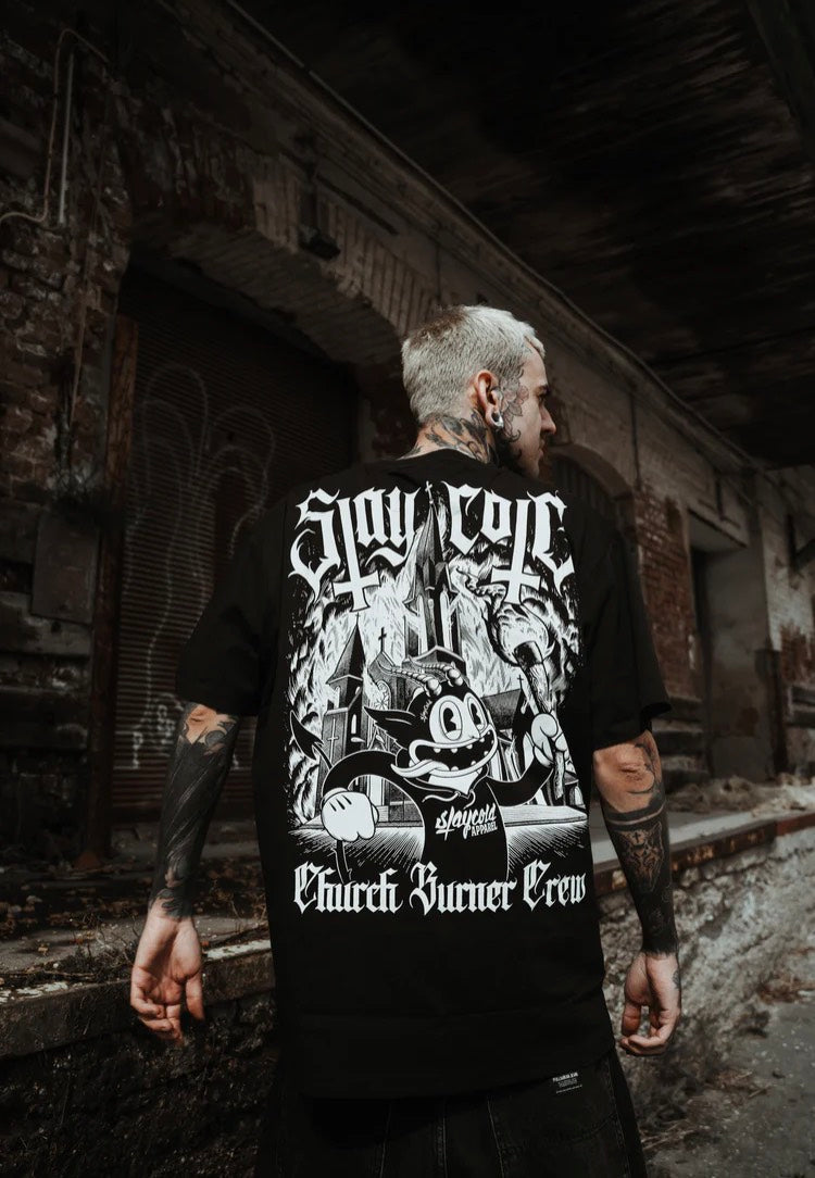 Stay Cold Apparel - Church Burner Crew Black - T-Shirt | Men-Image