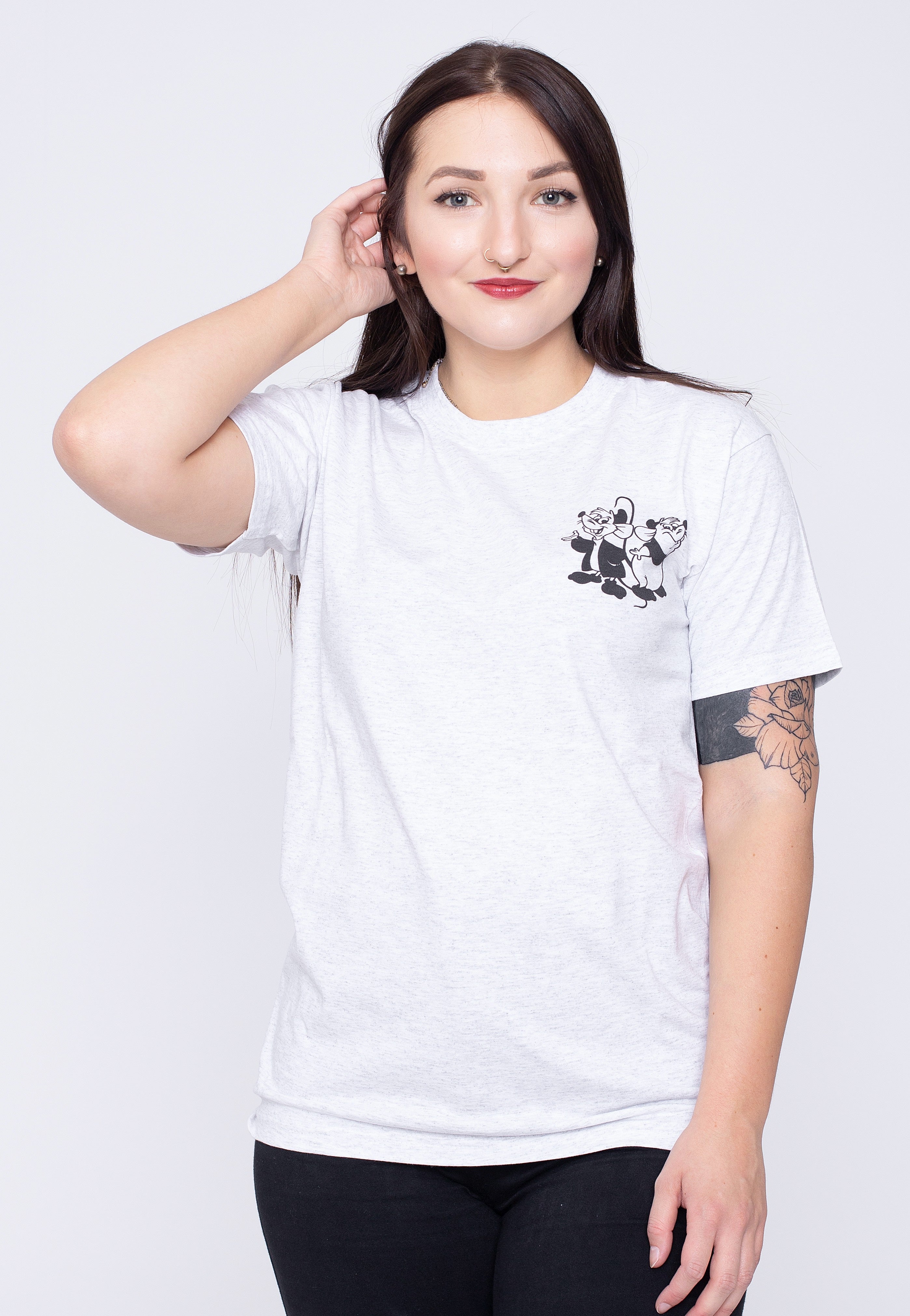 Cinderella - Vintage Line Jaq And Gus Grey - T-Shirt | Women-Image