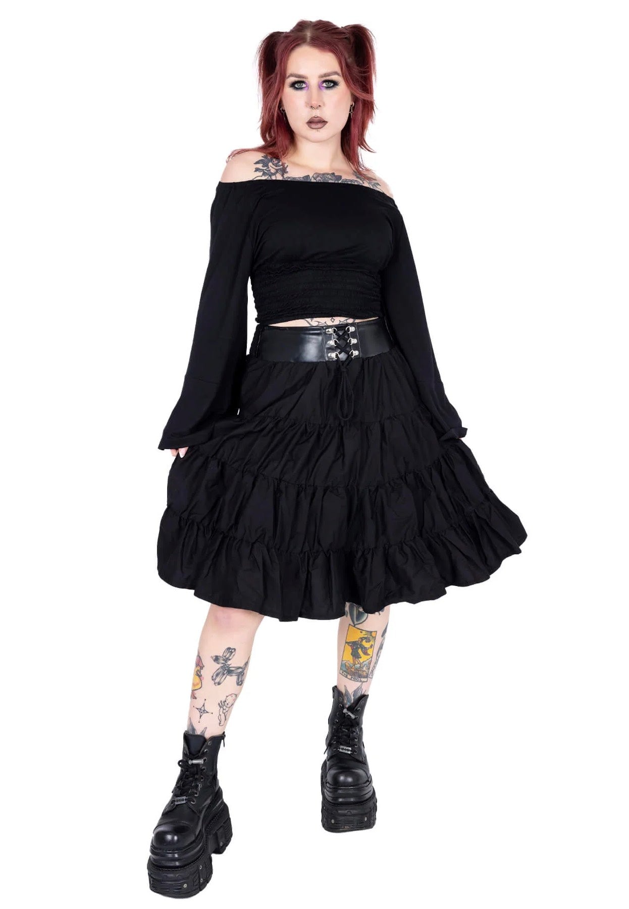 Poizen Industries - Clea Black - Skirt | Women-Image