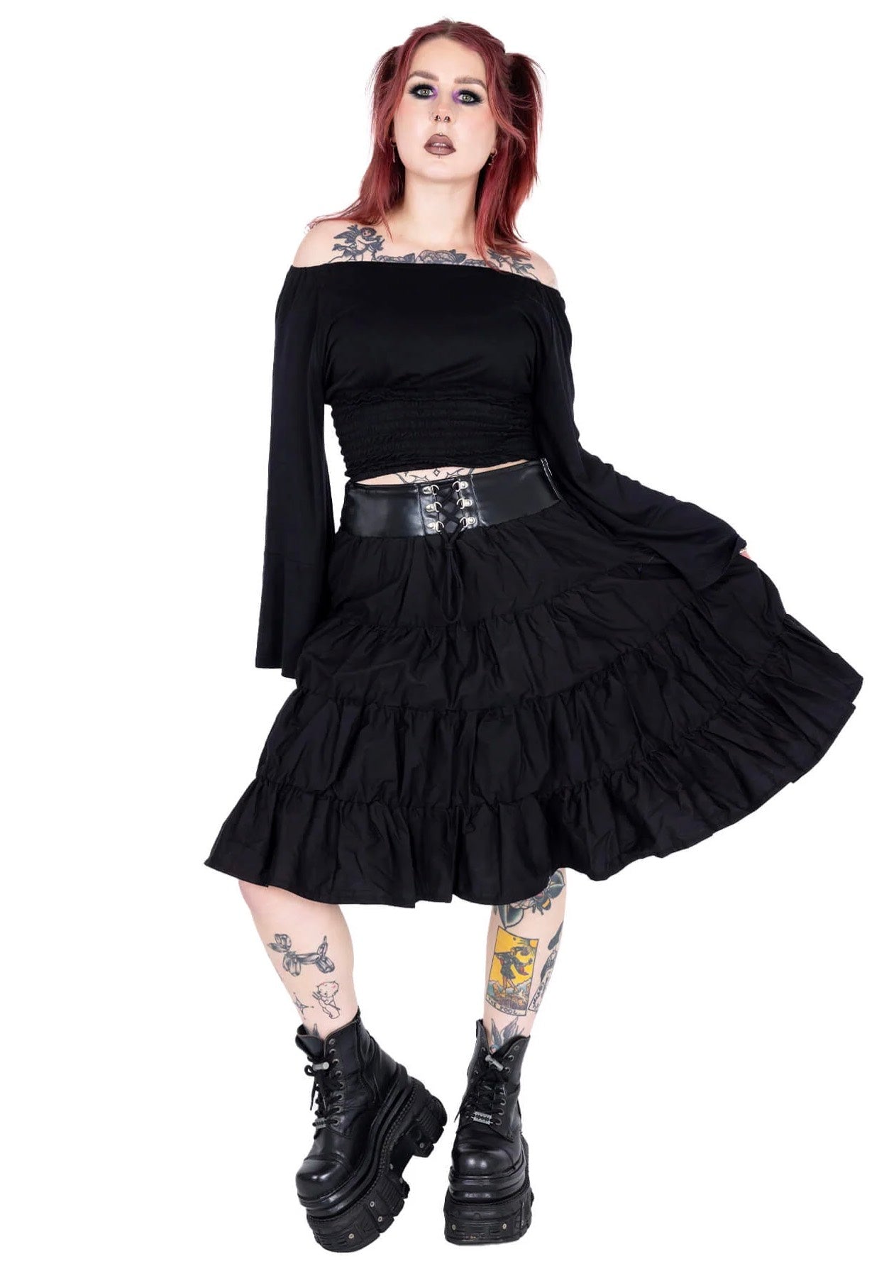 Poizen Industries - Clea Black - Skirt | Women-Image