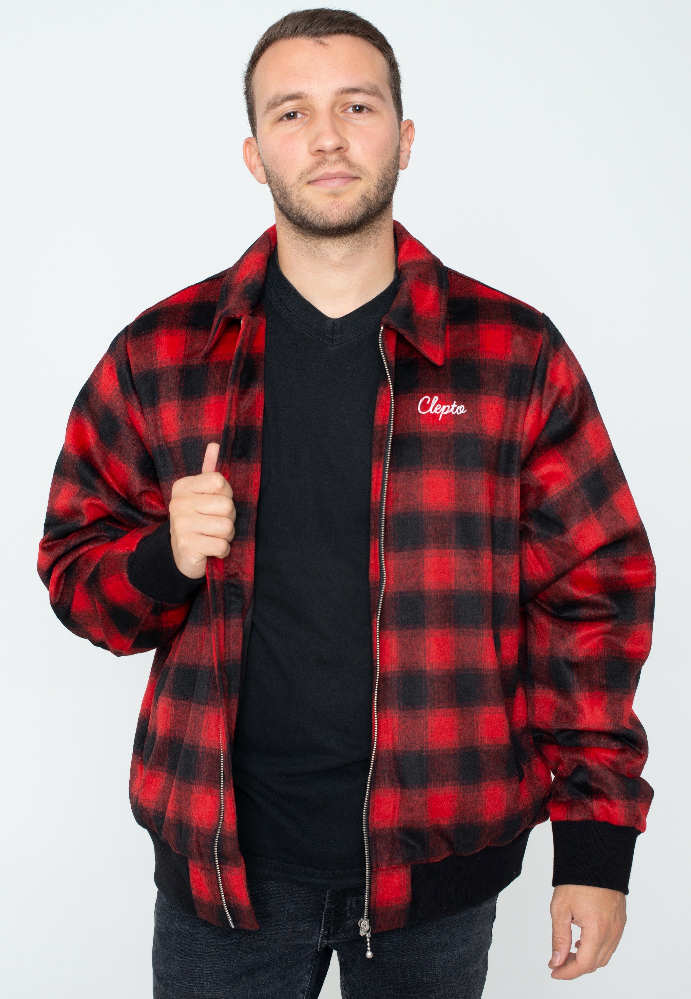 Cleptomanicx - Checker Black - Jacket | Men-Image