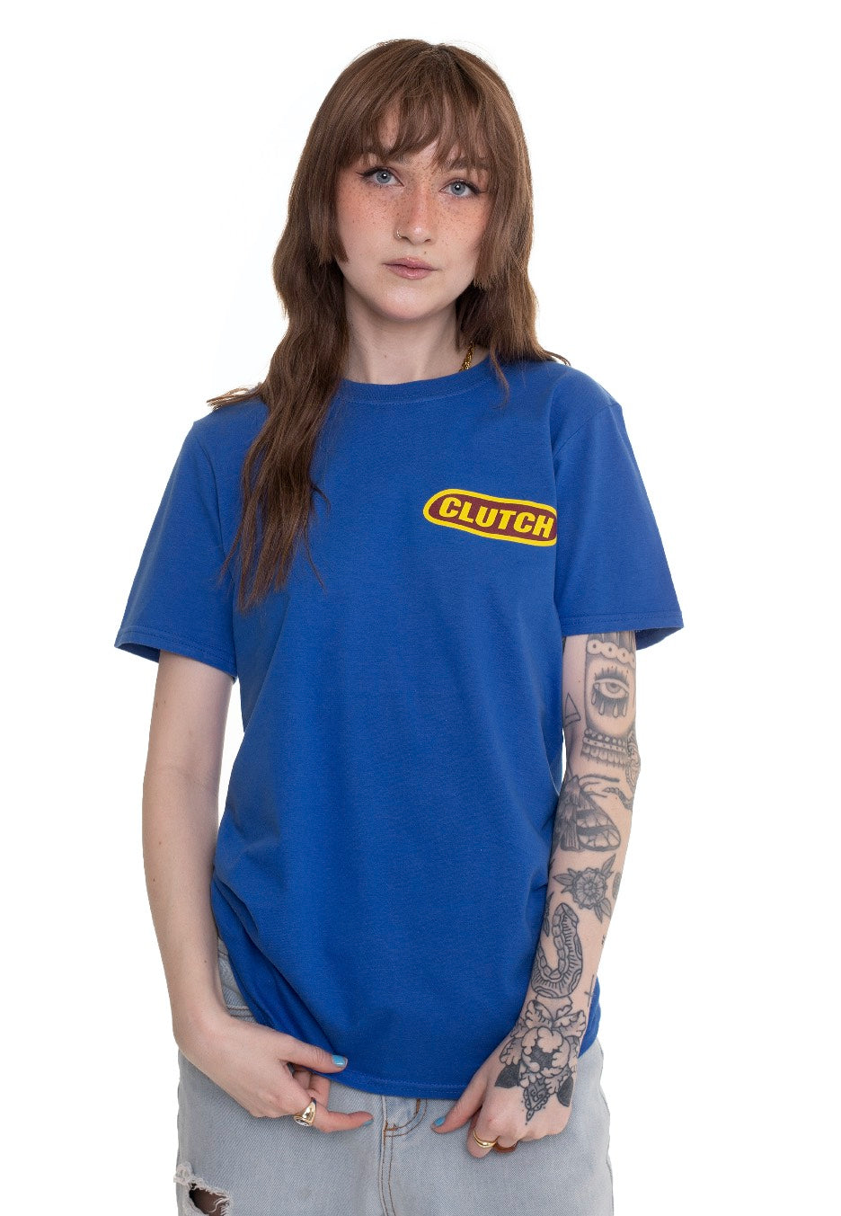 Clutch - Classic Logo Blue - T-Shirt | Women-Image