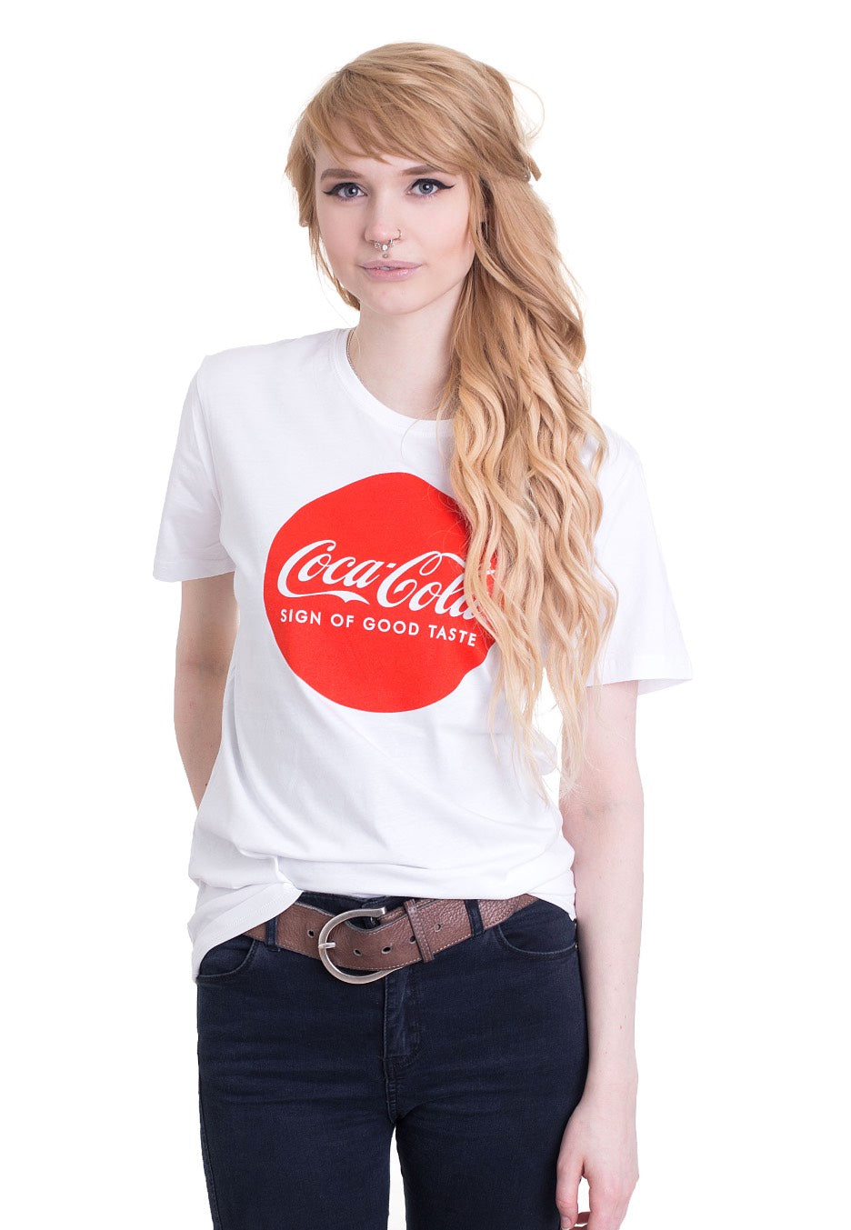 Coca-Cola - Round Logo White - T-Shirt | Women-Image