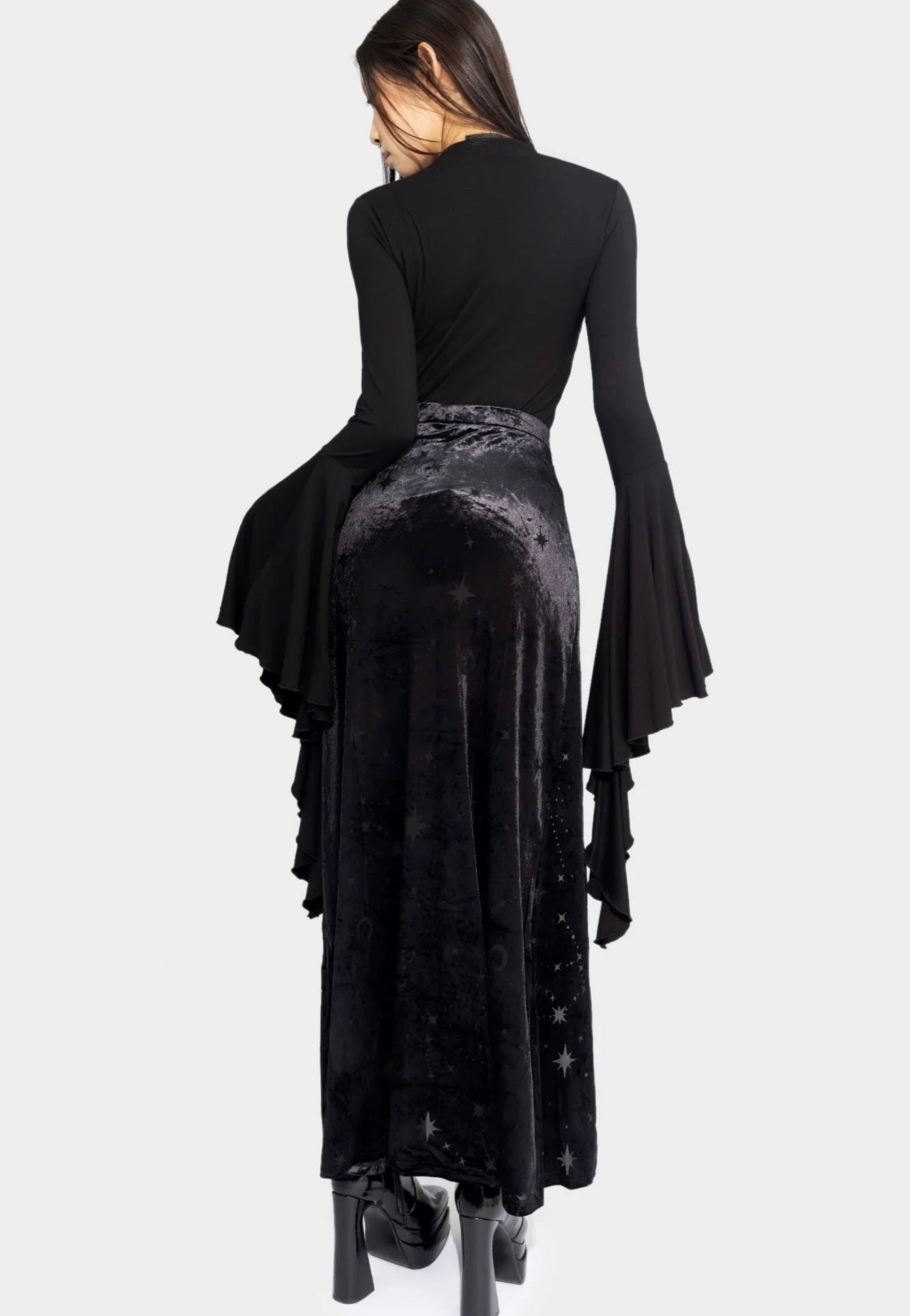 Killstar - Coma Star Maxi Black - Skirt | Women-Image