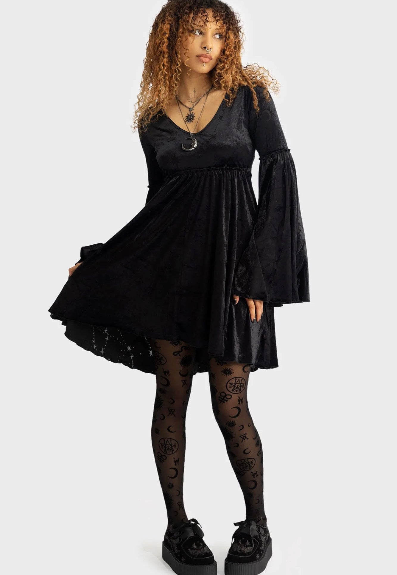 Killstar - Coma Star Mini Black - Dress | Women-Image