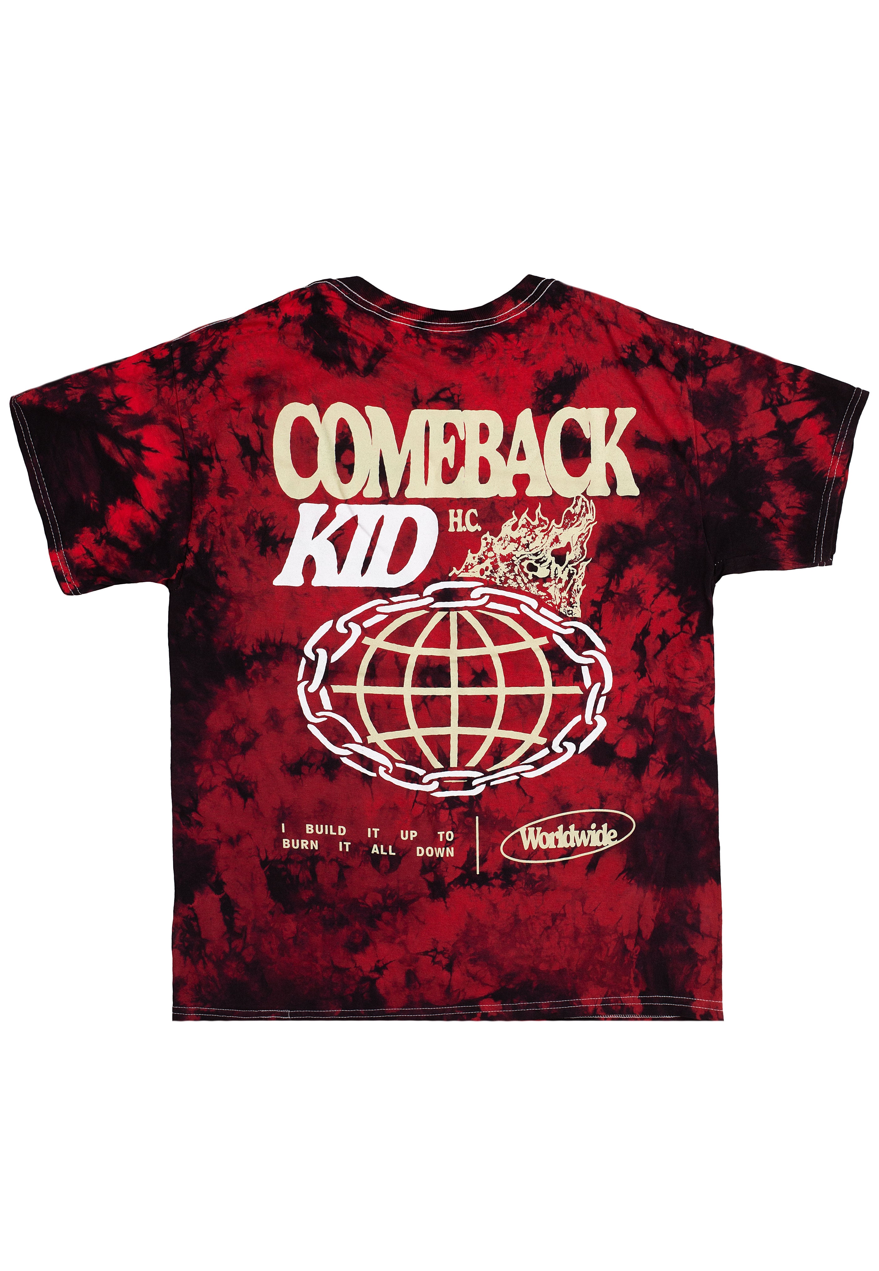 Comeback Kid - Worldwide Red/Black Tie Dye - T-Shirt | Neutral-Image