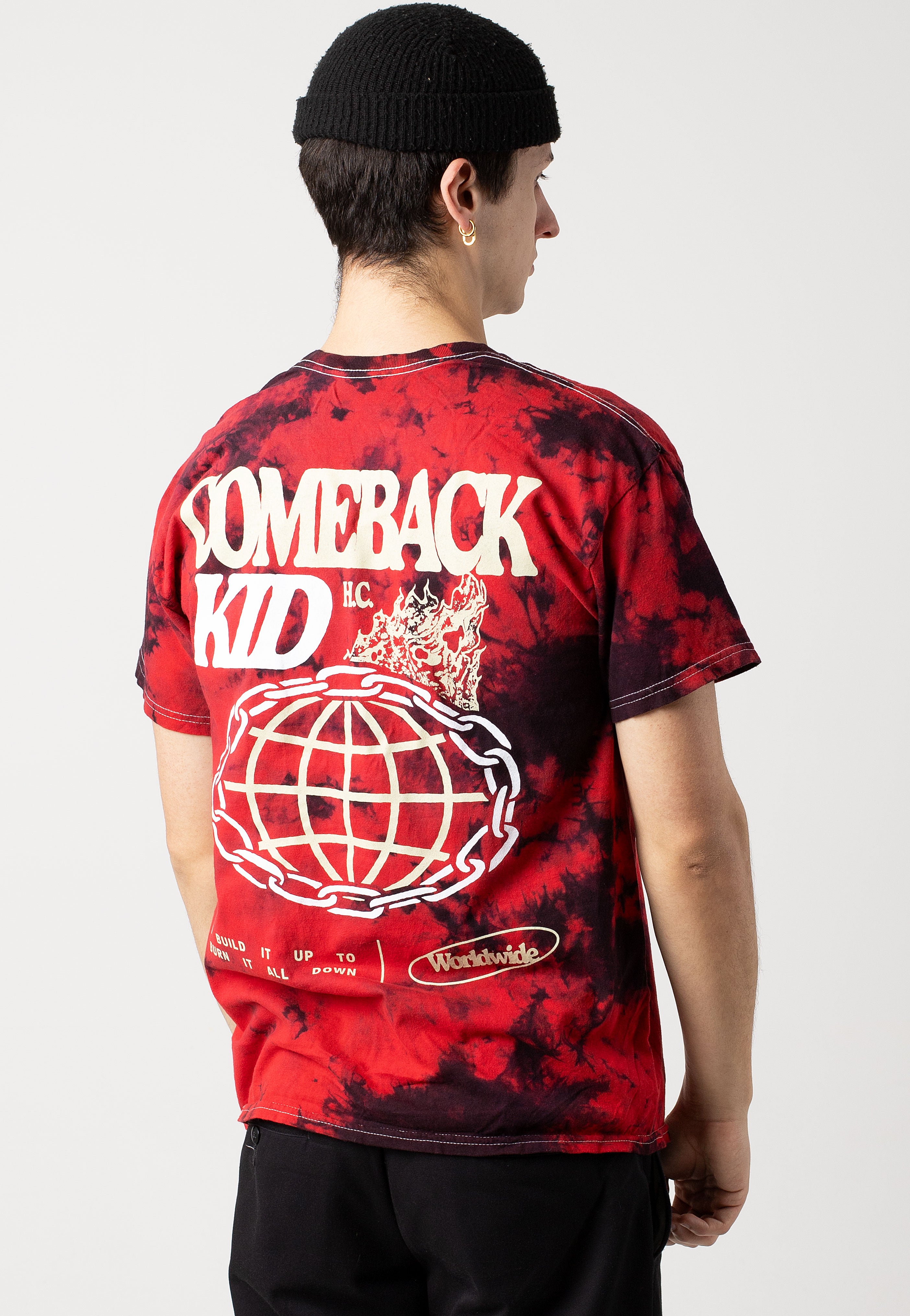 Comeback Kid - Worldwide Red/Black Tie Dye - T-Shirt | Men-Image