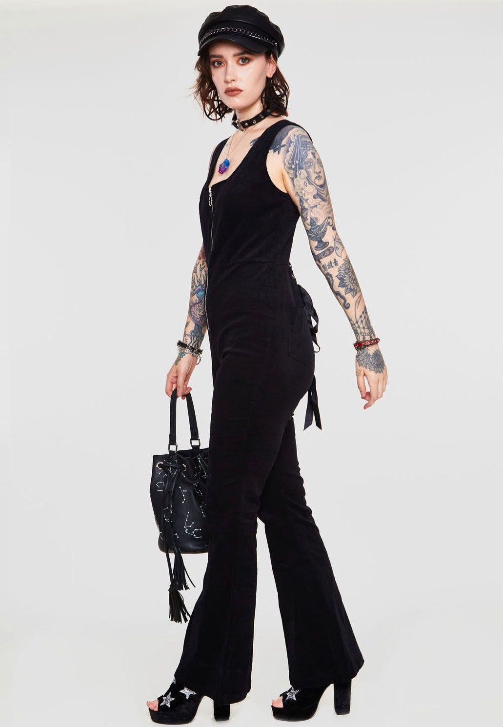 Jawbreaker - Cord Progression Flare Black - Jumpsuit | Women-Image