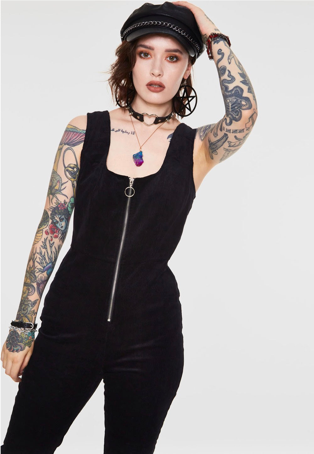 Jawbreaker - Cord Progression Flare Black - Jumpsuit | Women-Image