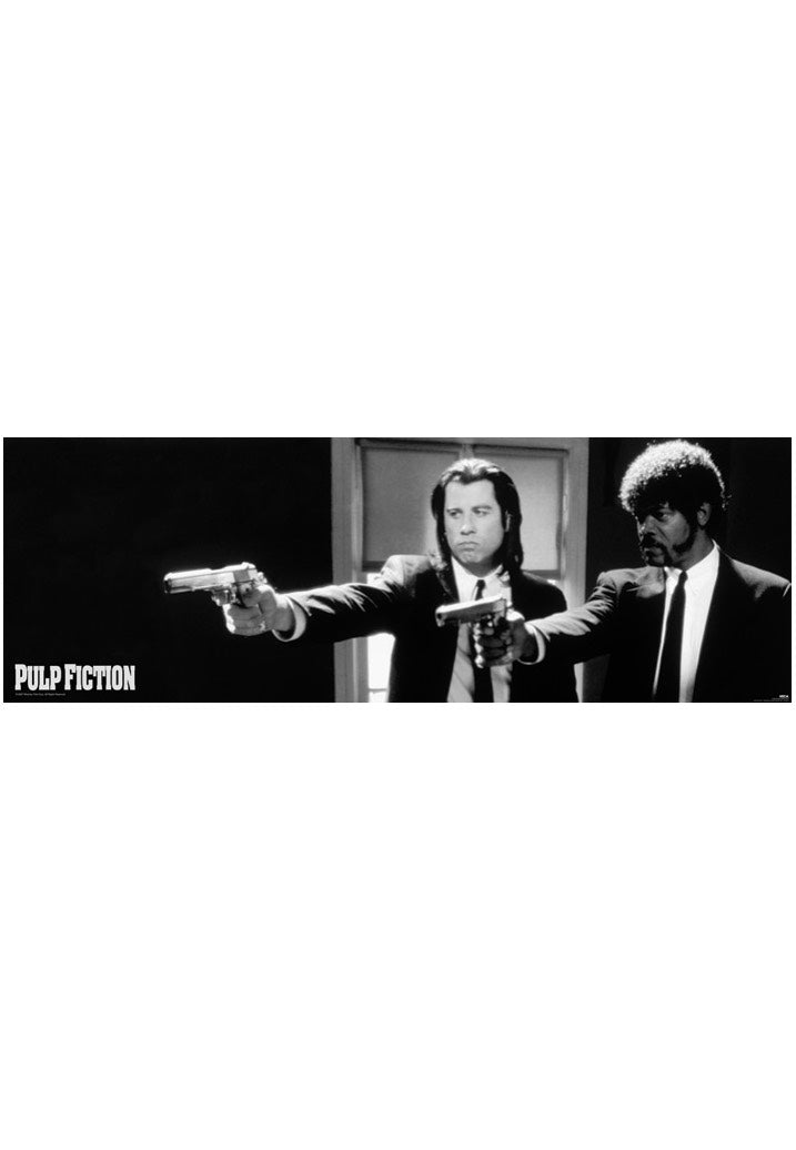 Pulp Fiction - B&W Guns Door - Poster | Neutral-Image