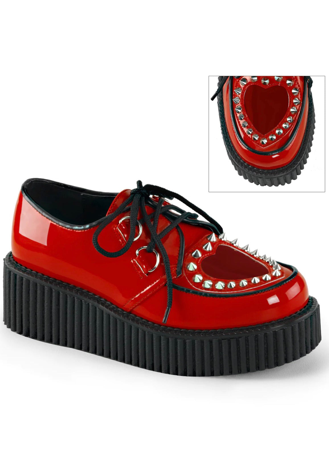 DemoniaCult - Creeper 108 Red Pat PVC - Girl Shoes | Women-Image