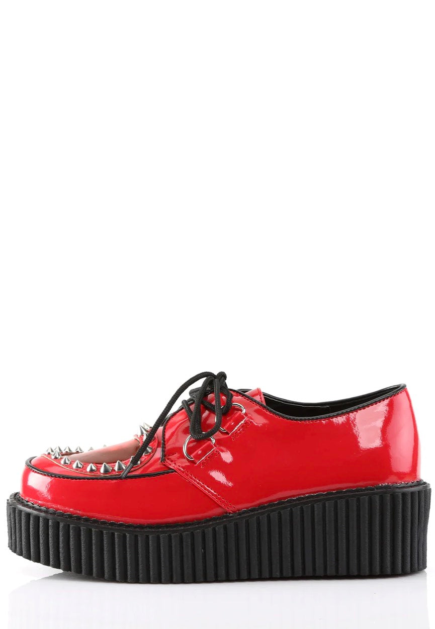 DemoniaCult - Creeper 108 Red Pat PVC - Girl Shoes | Women-Image