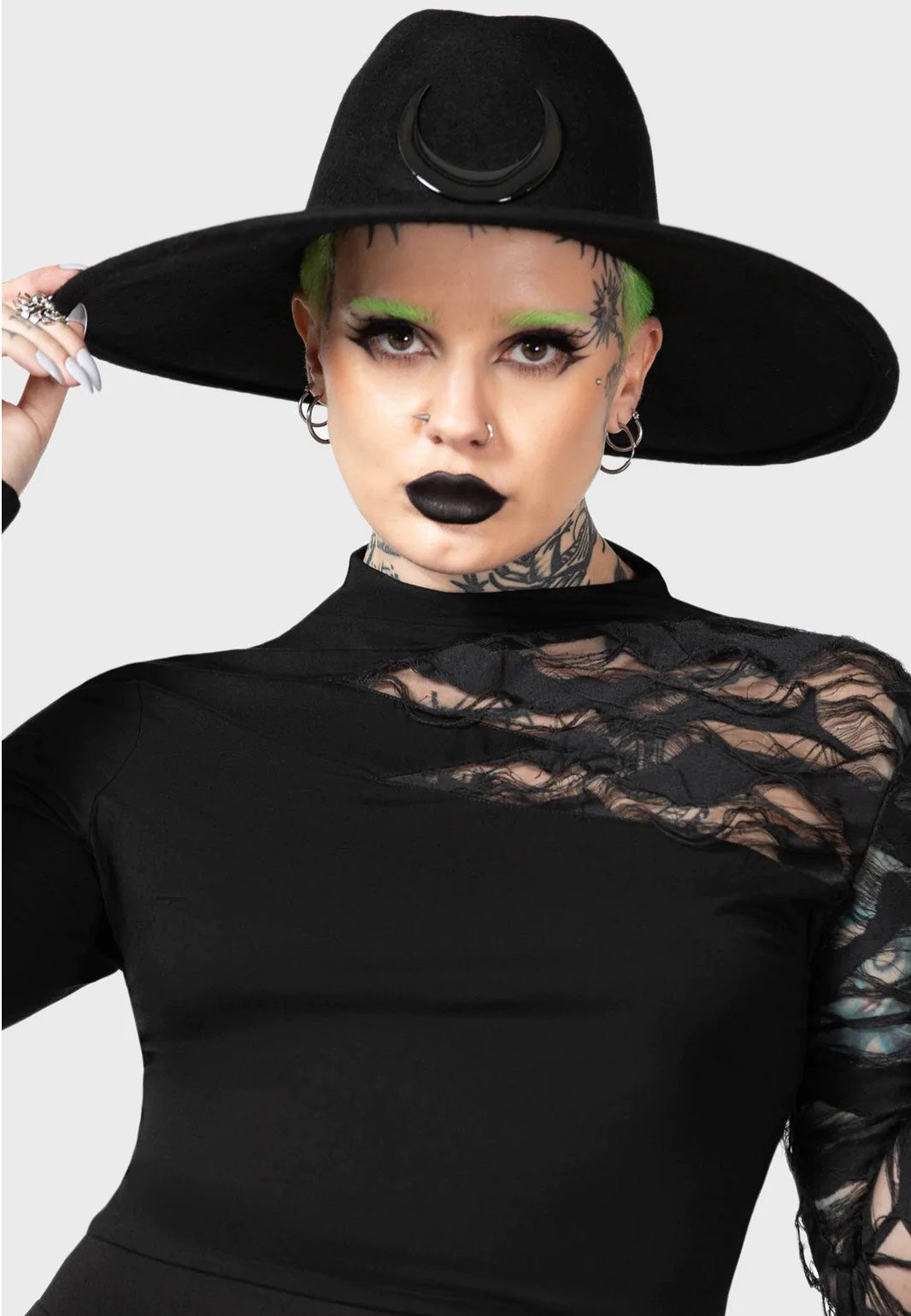 Killstar - Crescent Fedora Black - Hat | Neutral-Image