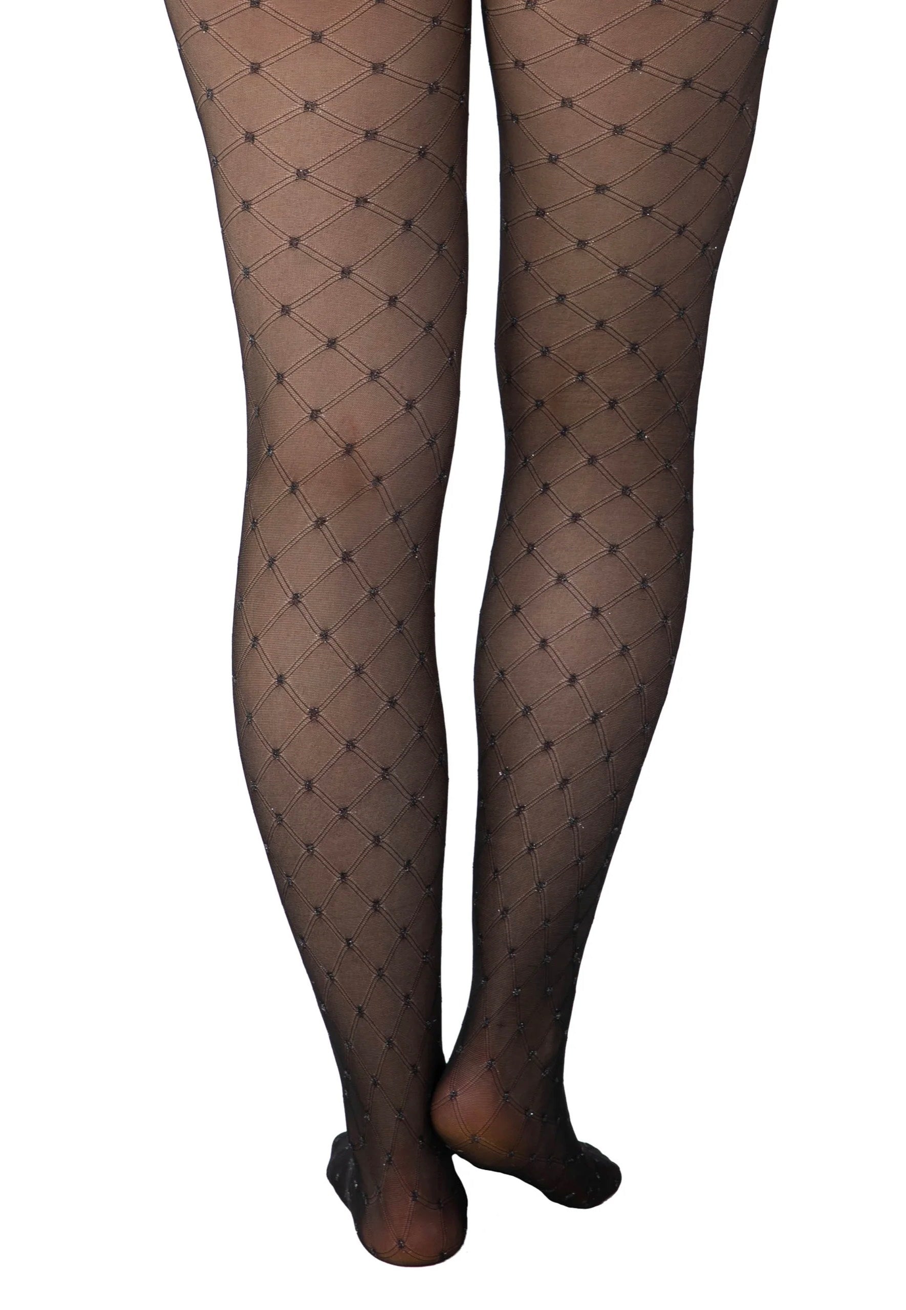 Pamela Mann - Criss-Cross Glitter Spot - Tights | Women-Image