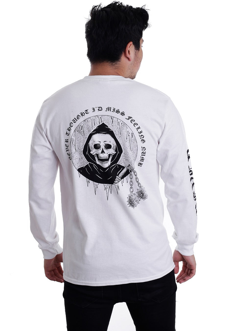 Cross Me - Feeling Numb White - Longsleeve | Men-Image