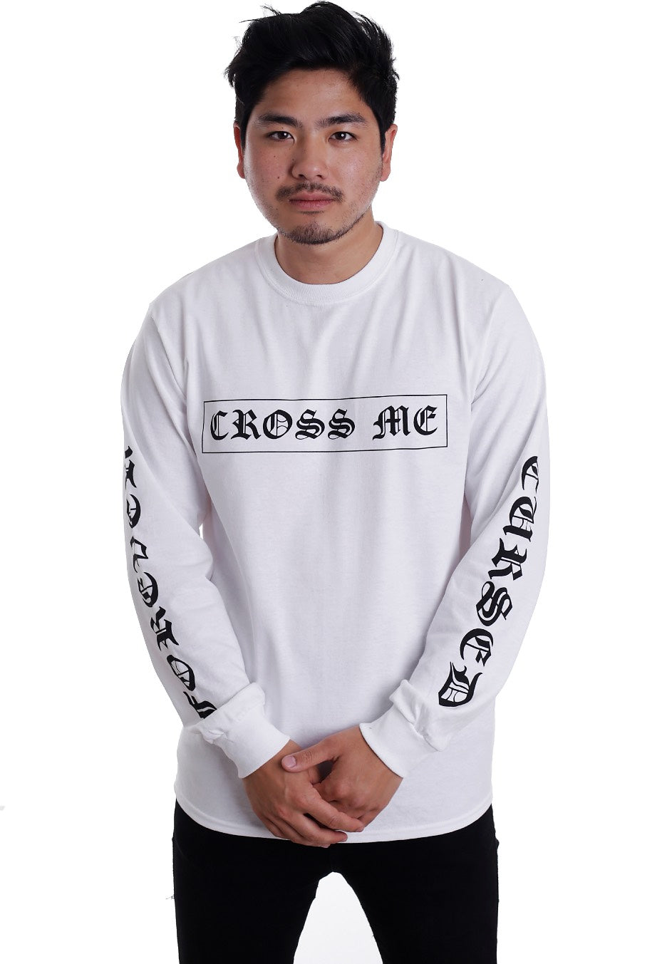 Cross Me - Feeling Numb White - Longsleeve | Men-Image