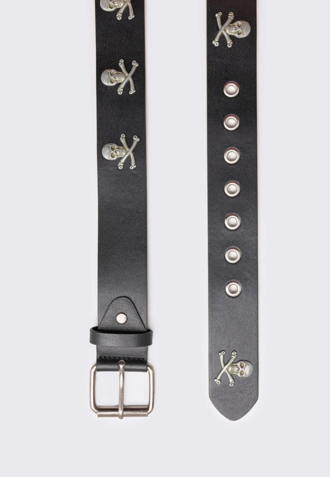 Minga London - Cryptic Skull Black Buckle - Belt | Neutral-Image