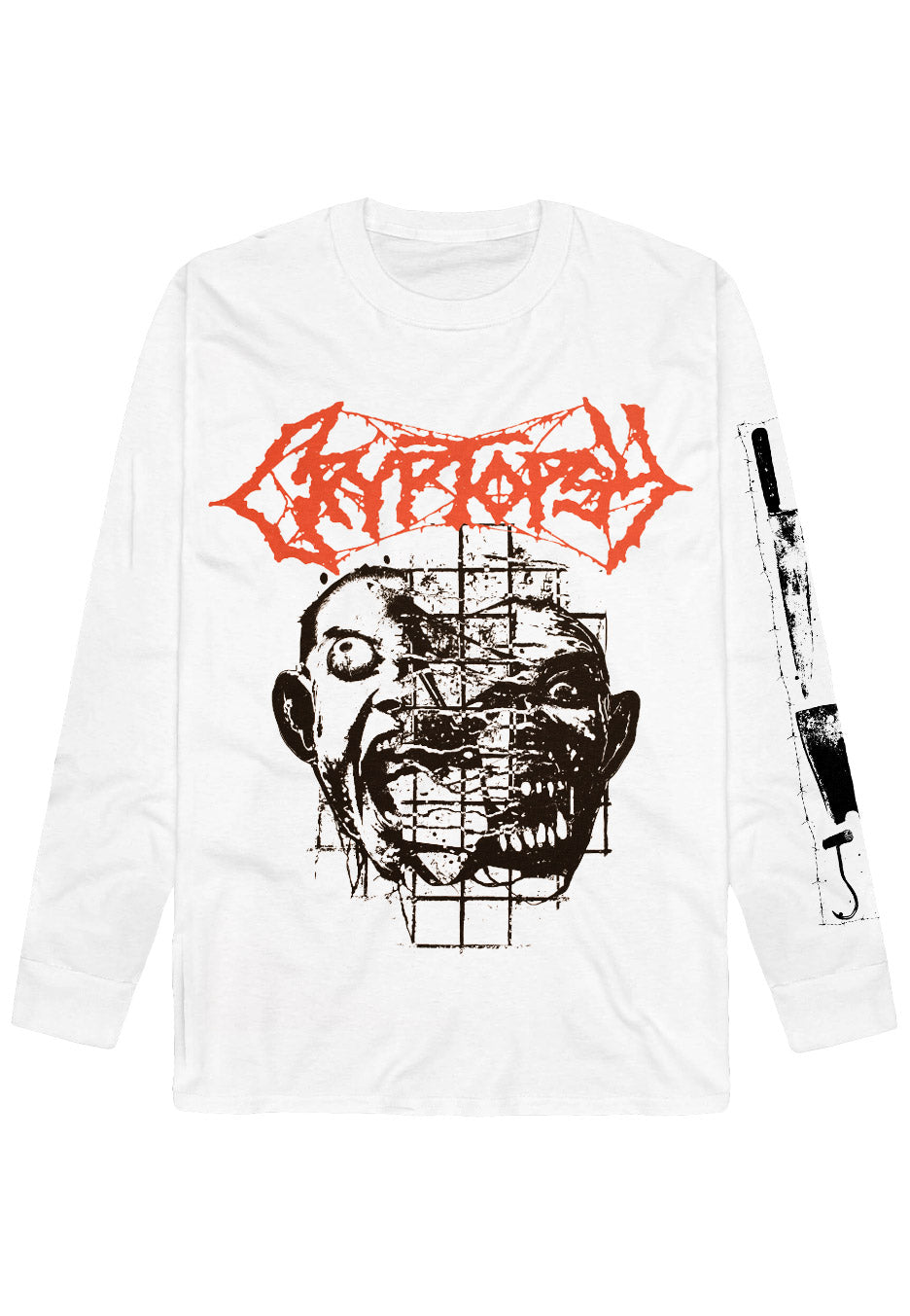 Cryptopsy - Flayed the Swine White - Longsleeve | Neutral-Image