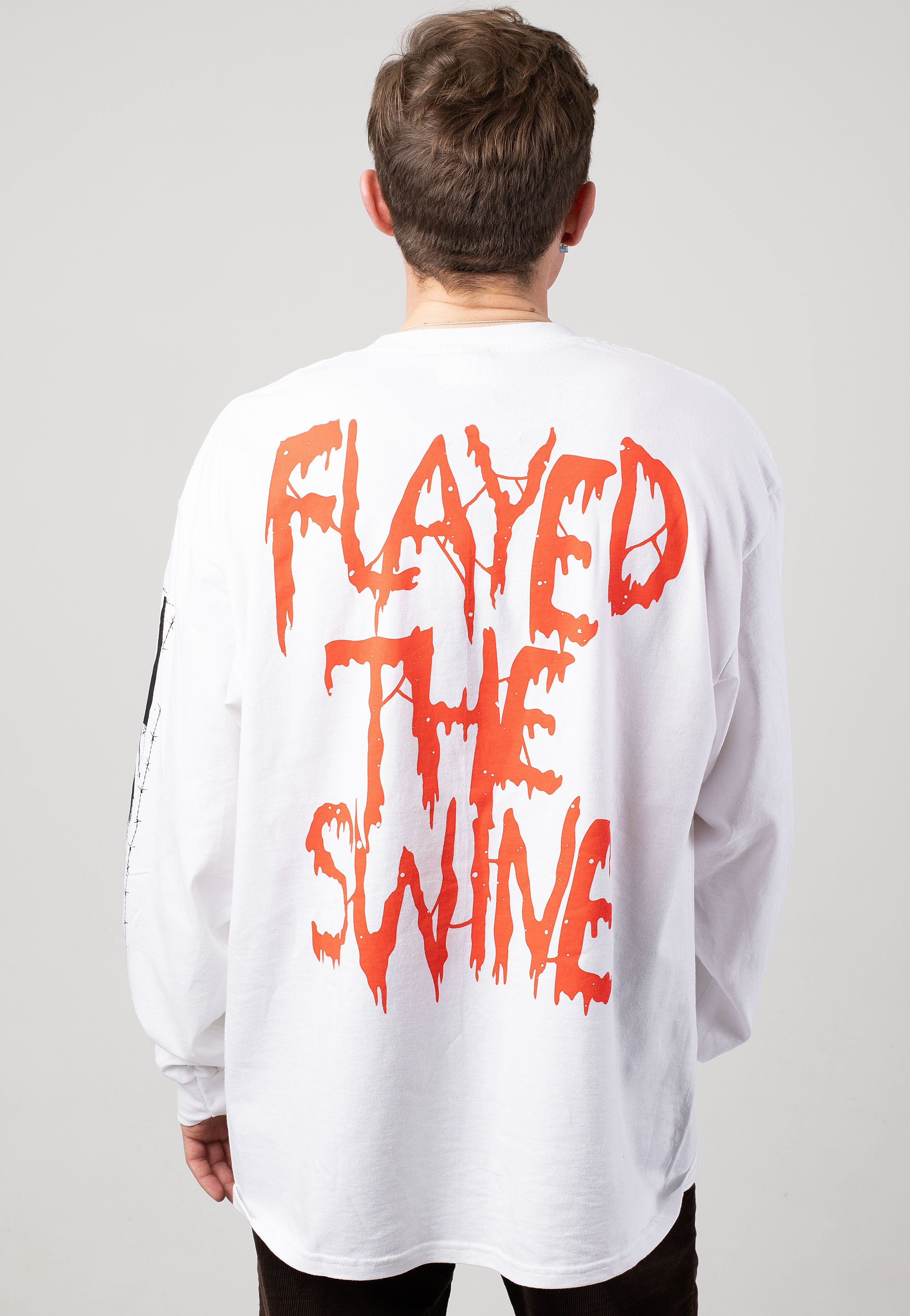 Cryptopsy - Flayed the Swine White - Longsleeve | Men-Image