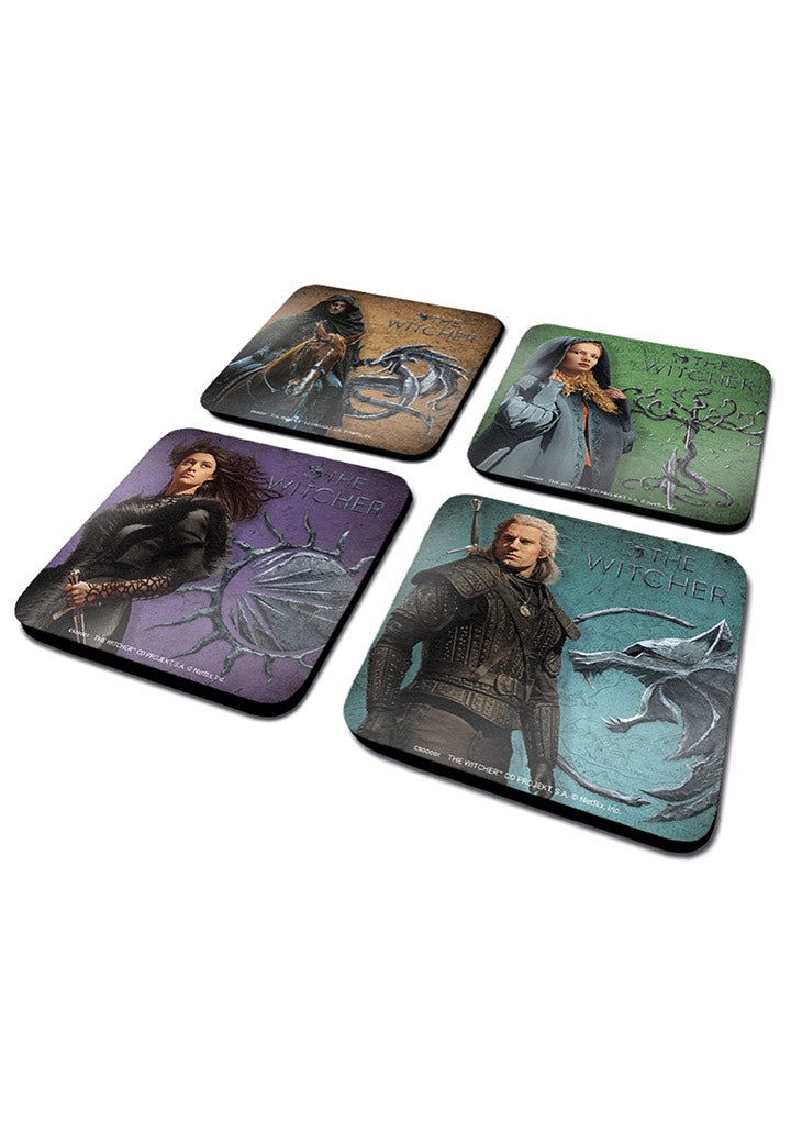 The Witcher - Legendary Set Of 4 - Coaster | Neutral-Image