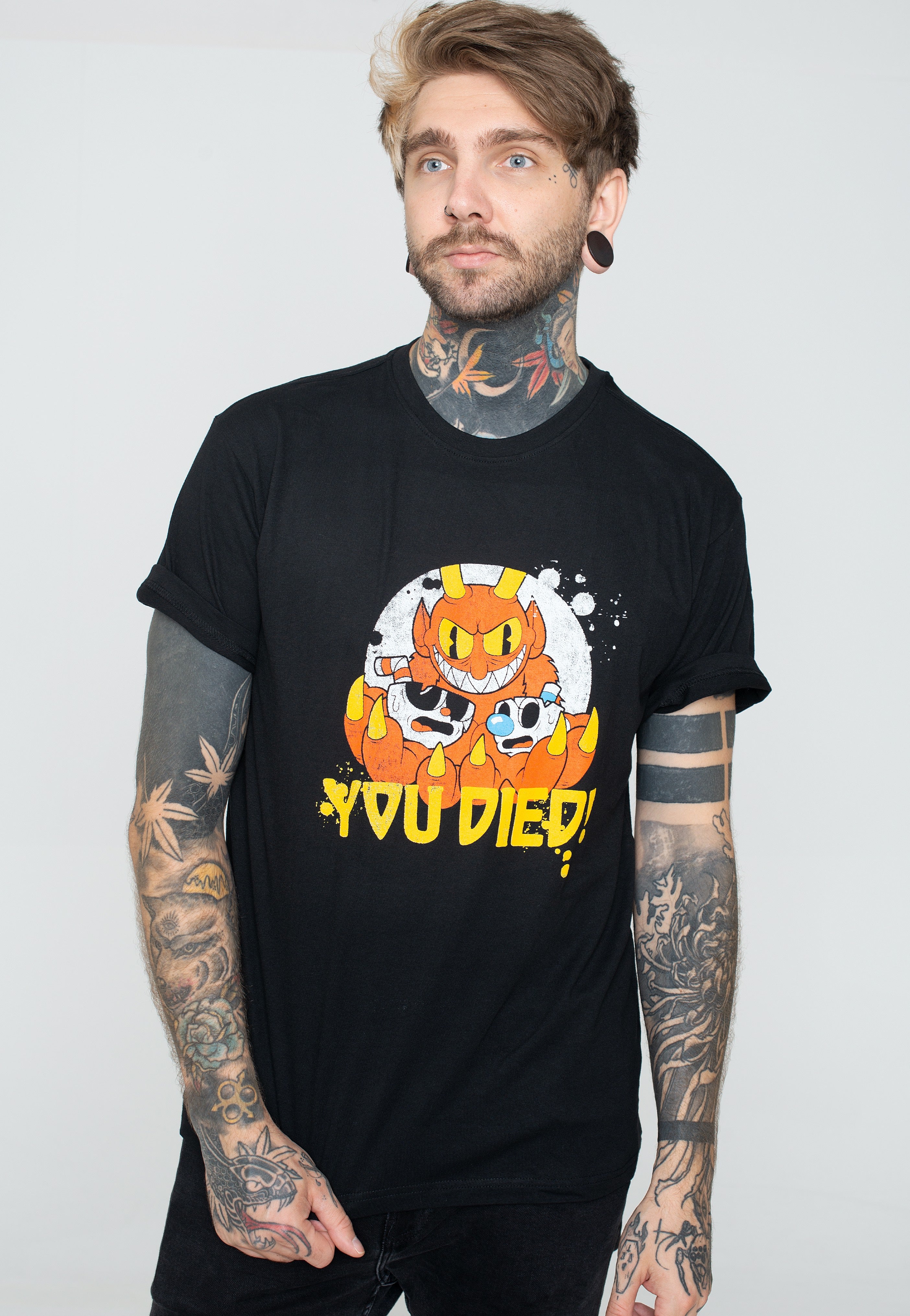 Cuphead - You Died! - T-Shirt | Men-Image